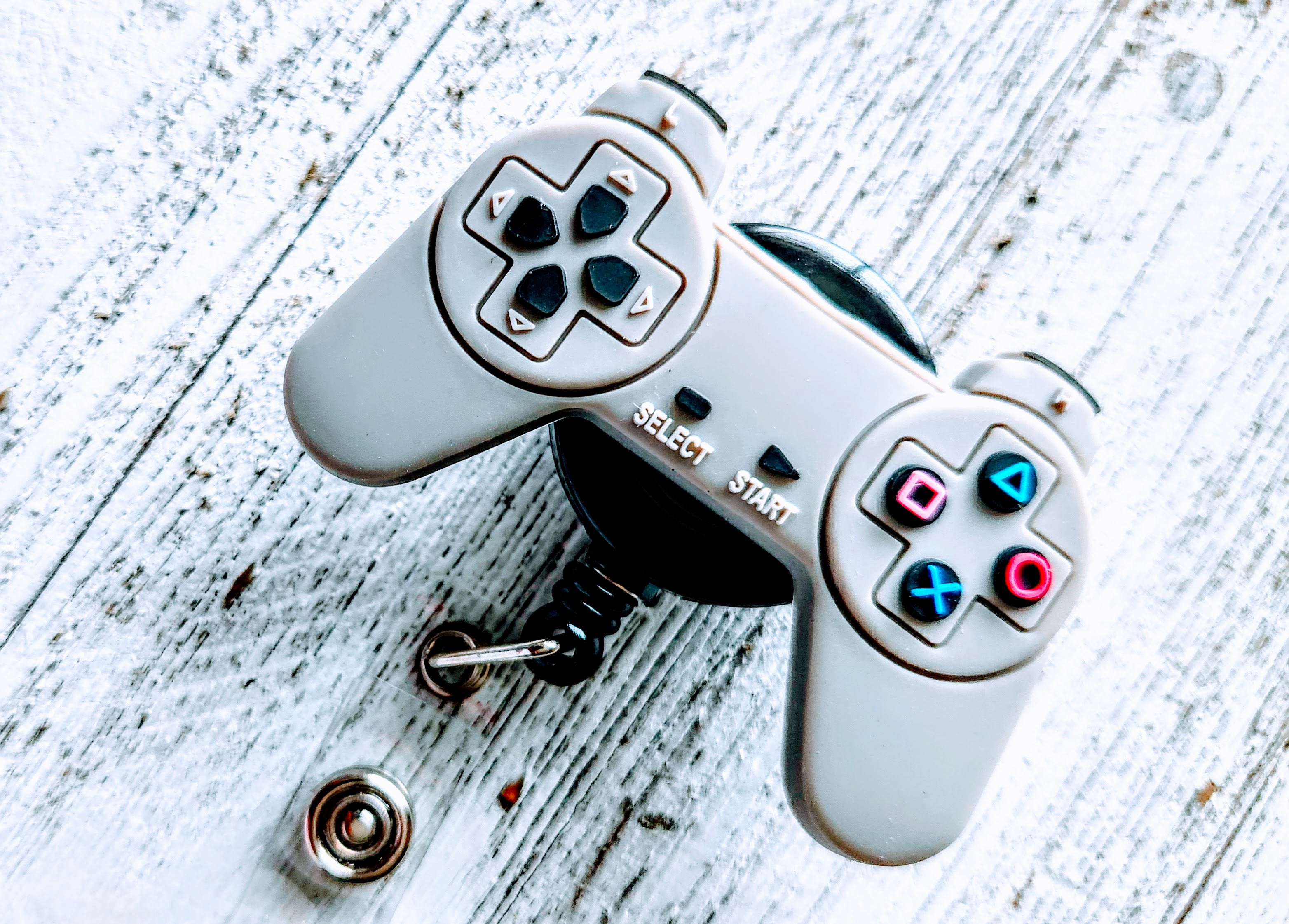 Original PS1 Controller Retractable Badge Reel