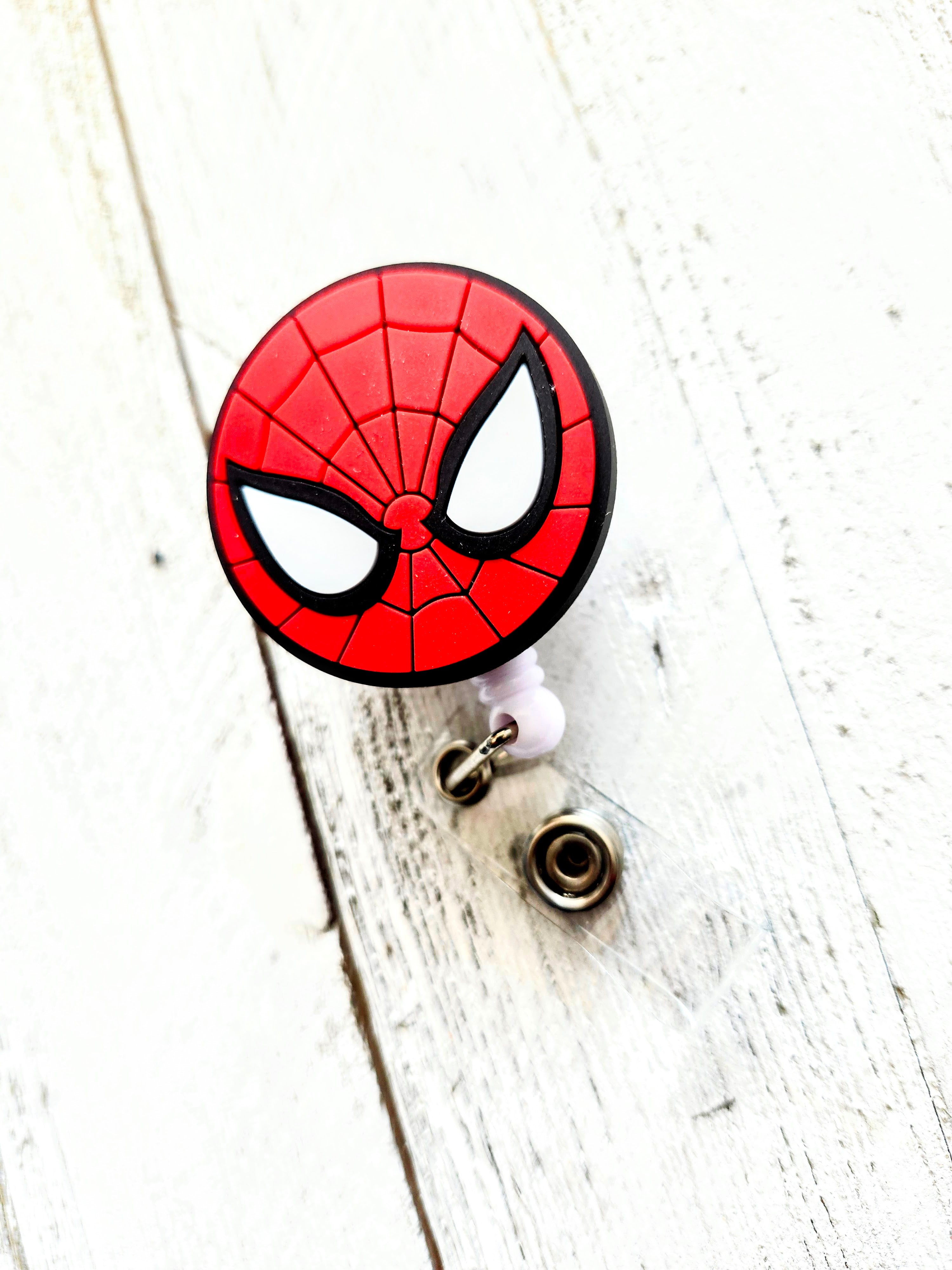 'Friendly Neighborhood' Spiderman Logo Retractable Badge Reel