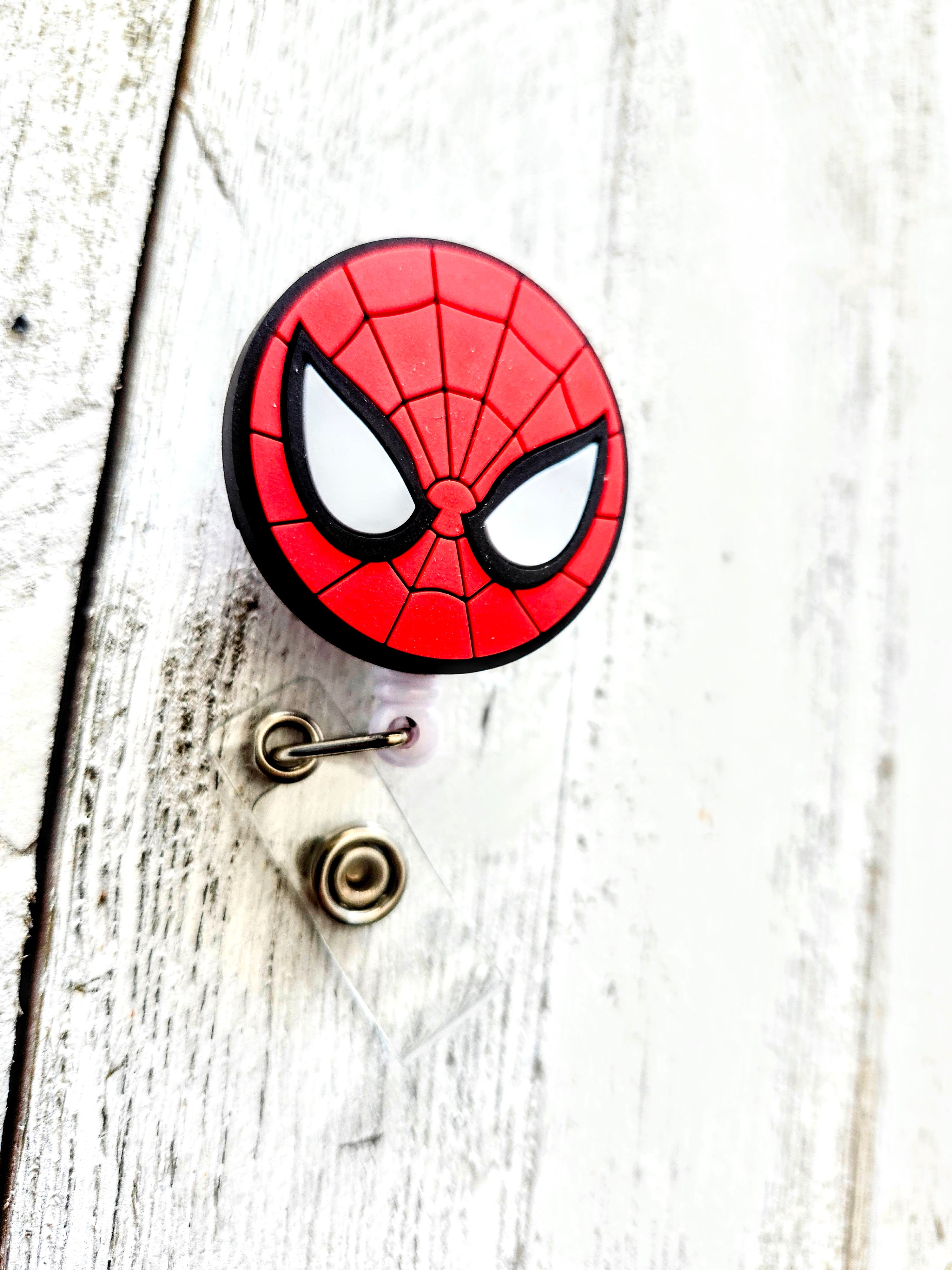 'Friendly Neighborhood' Spiderman Logo Retractable Badge Reel