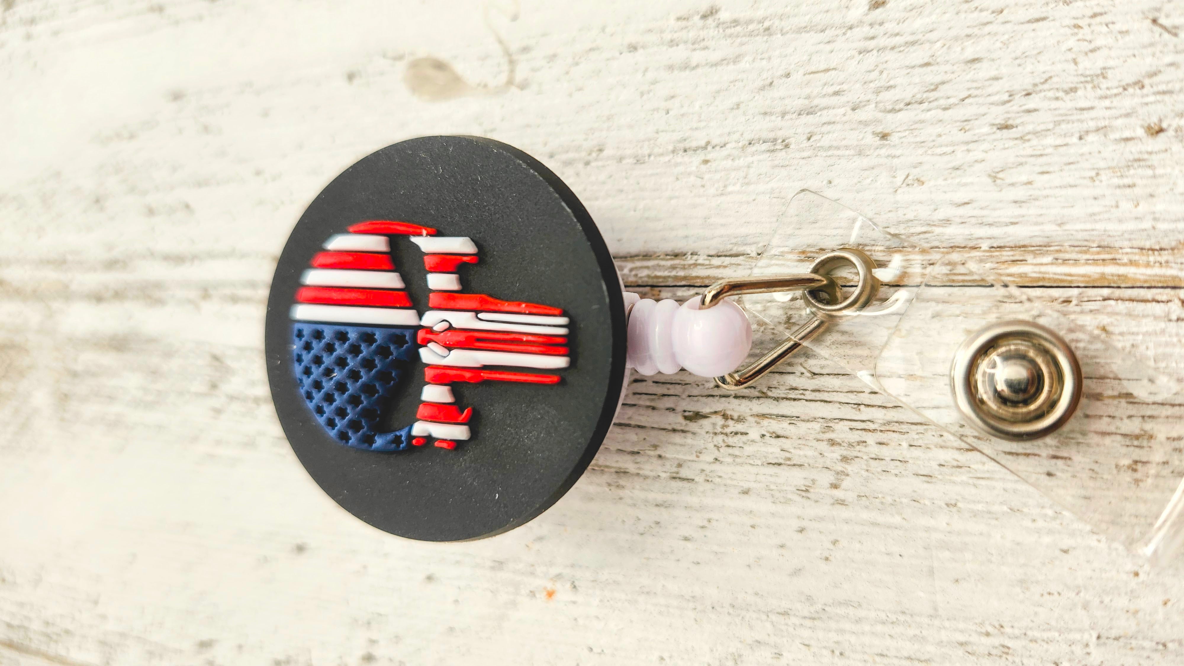 The Punisher Retractable Badge Reel