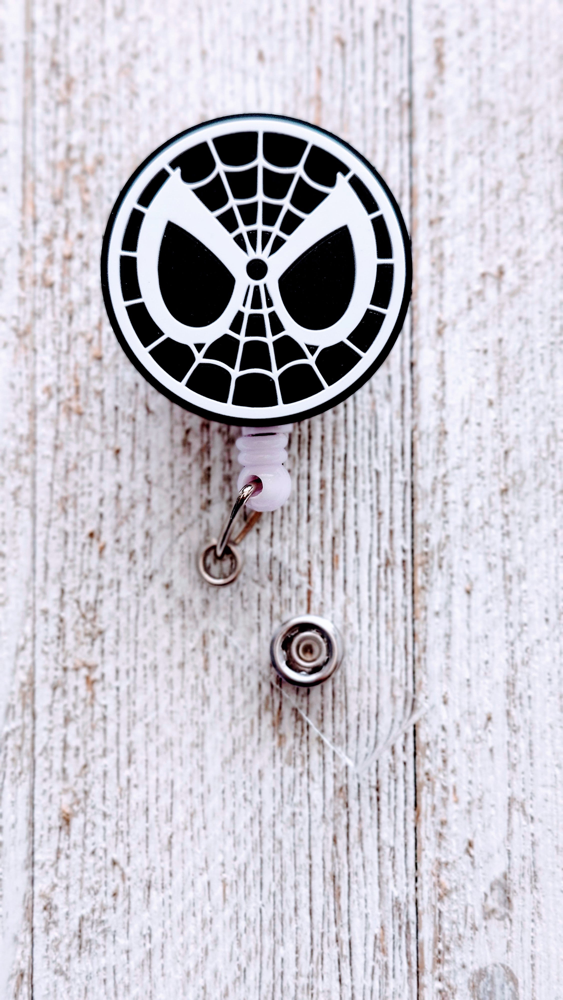 'Friendly Neighborhood' Spiderman Logo Retractable Badge Reel
