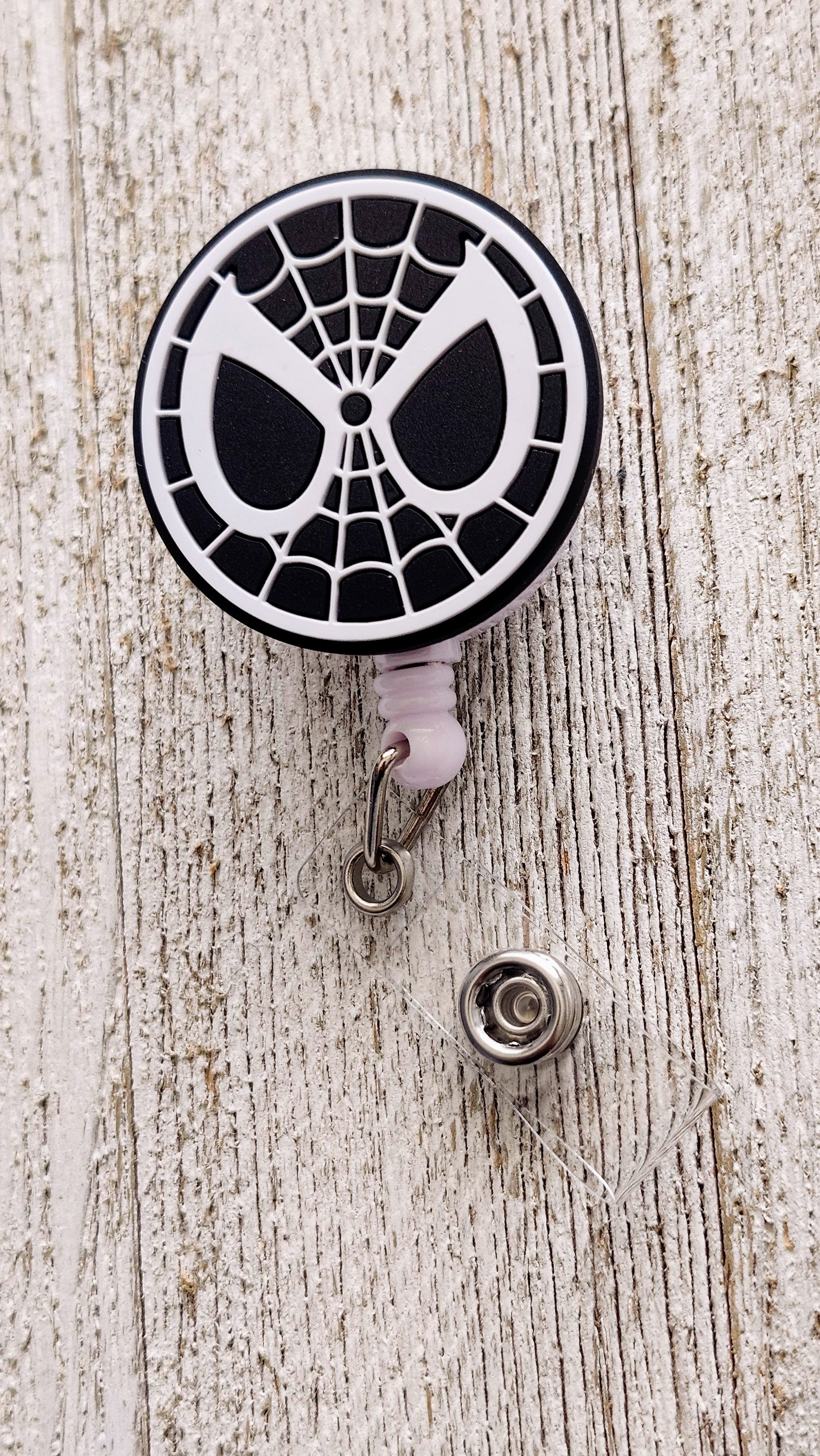 'Friendly Neighborhood' Spiderman Logo Retractable Badge Reel