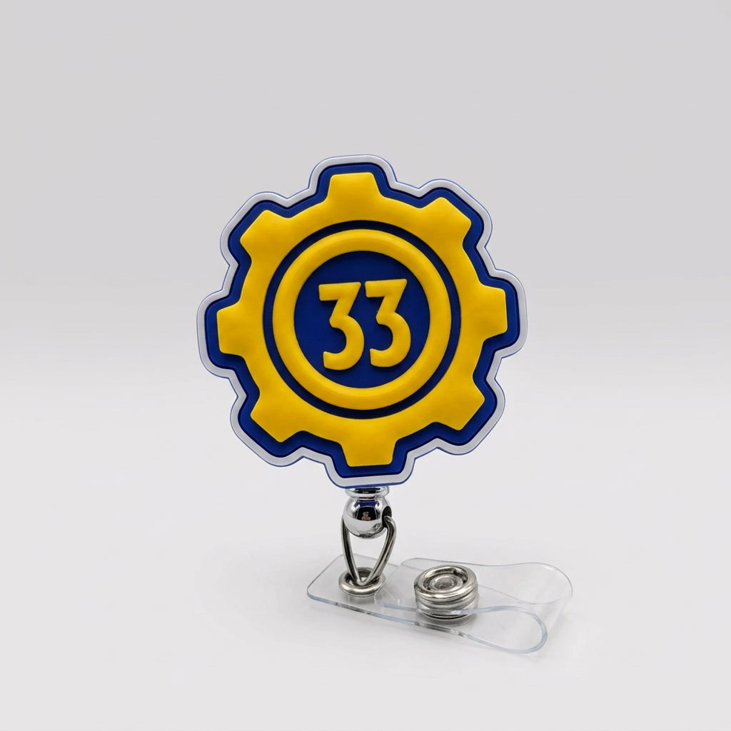 Fallout Vault Dweller Badge Reel – Retractable Work ID Holder