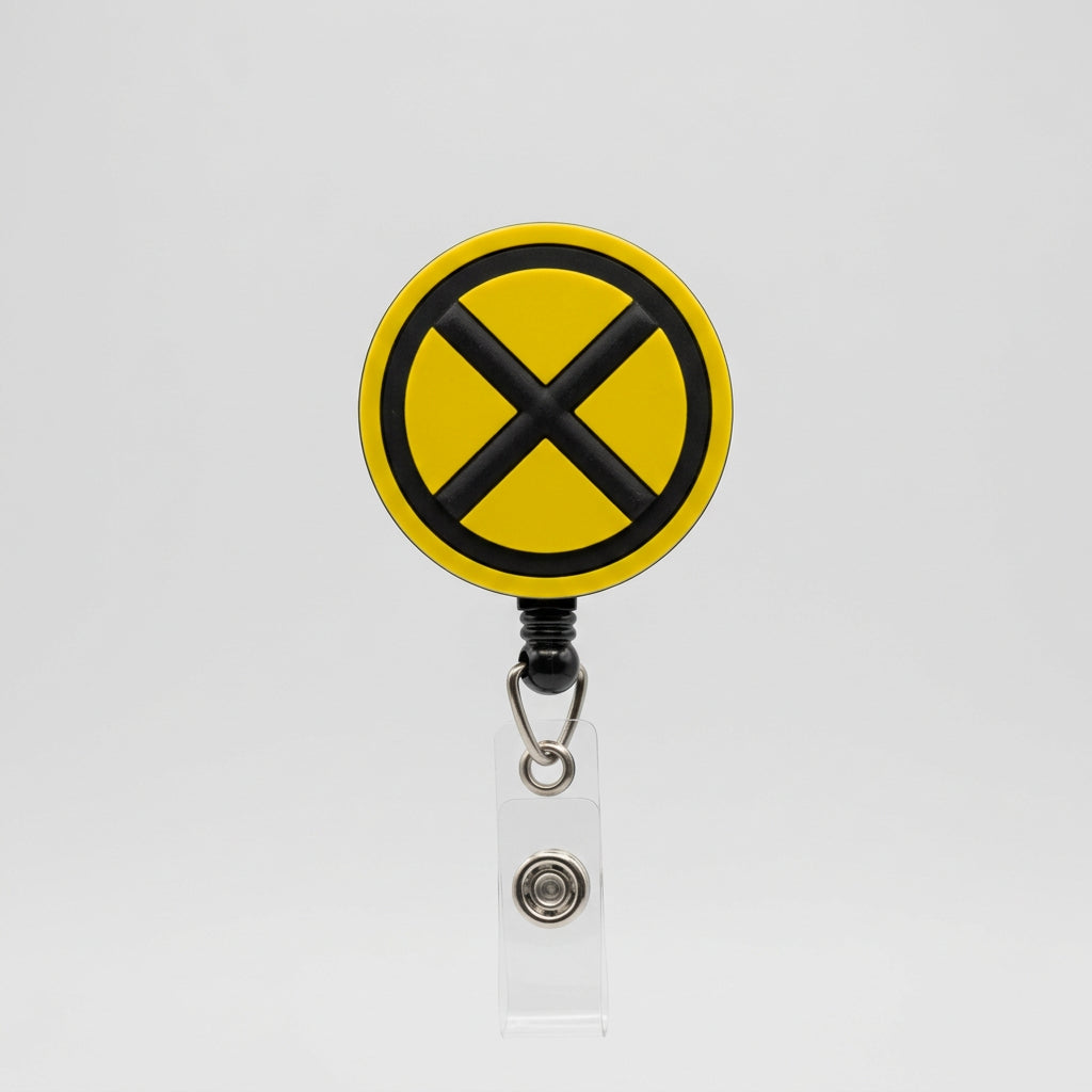 X-Men Yellow & Black Original Badge Reel – Retractable Work ID Holder