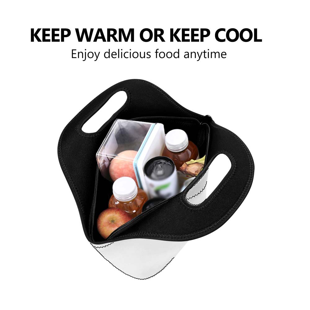 Printed + Embroidered Neoprene Lunch Bag