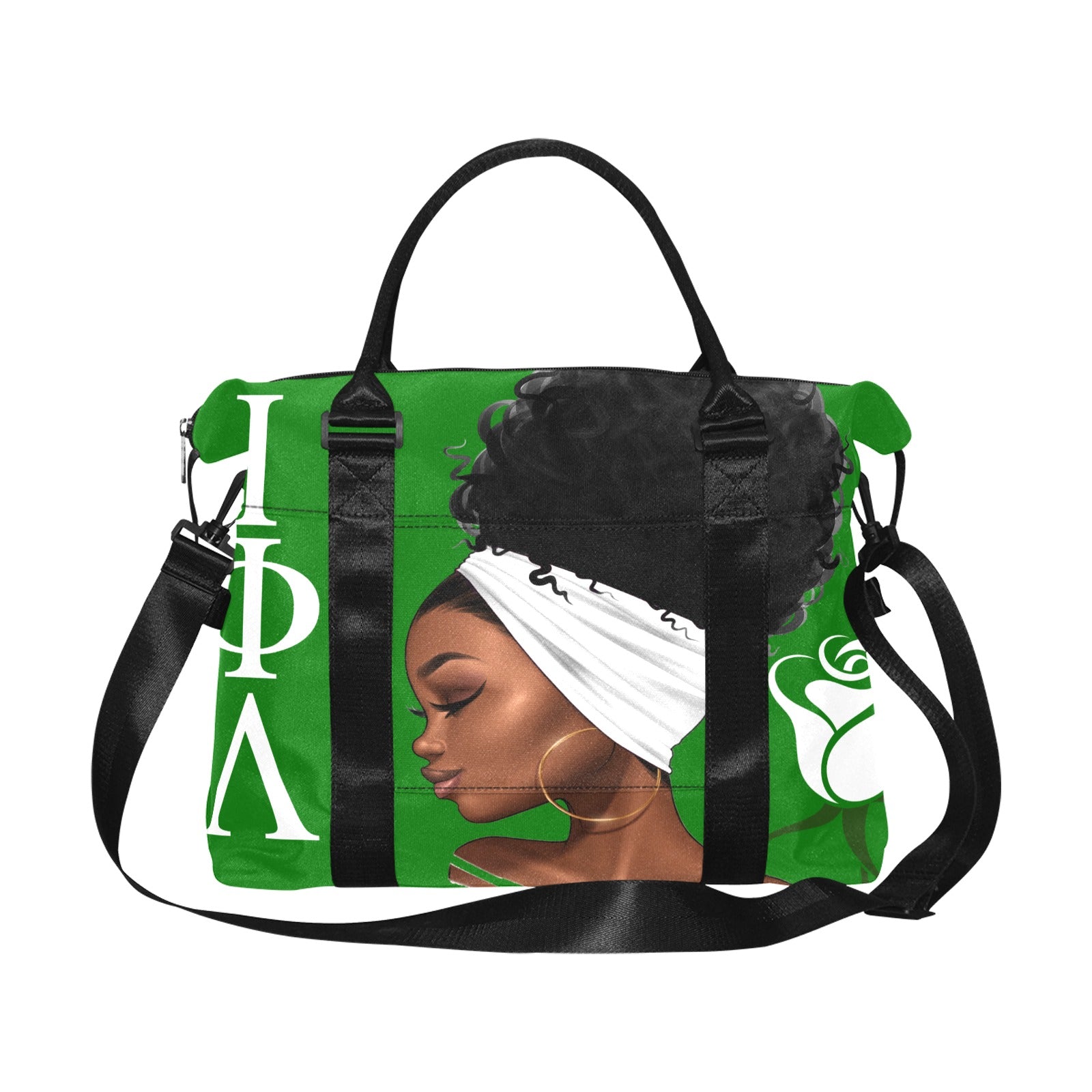 Iota Phi Lambda XL Travel Luggage Tote Capacity Bag