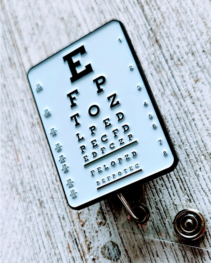 Optometry/Eye Exam Optometry Retractable Badge Reel