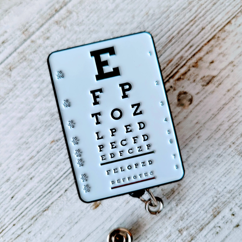 Optometry/Eye Exam Optometry Retractable Badge Reel