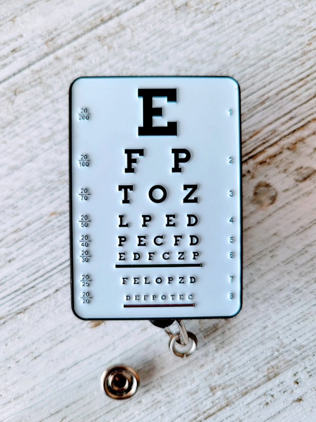 Optometry/Eye Exam Optometry Retractable Badge Reel