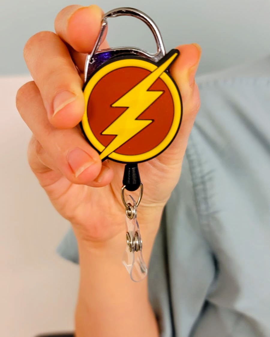 The Flash Superhero Retractable Badge Reel
