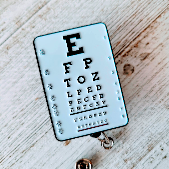 Optometry/Eye Exam Optometry Retractable Badge Reel