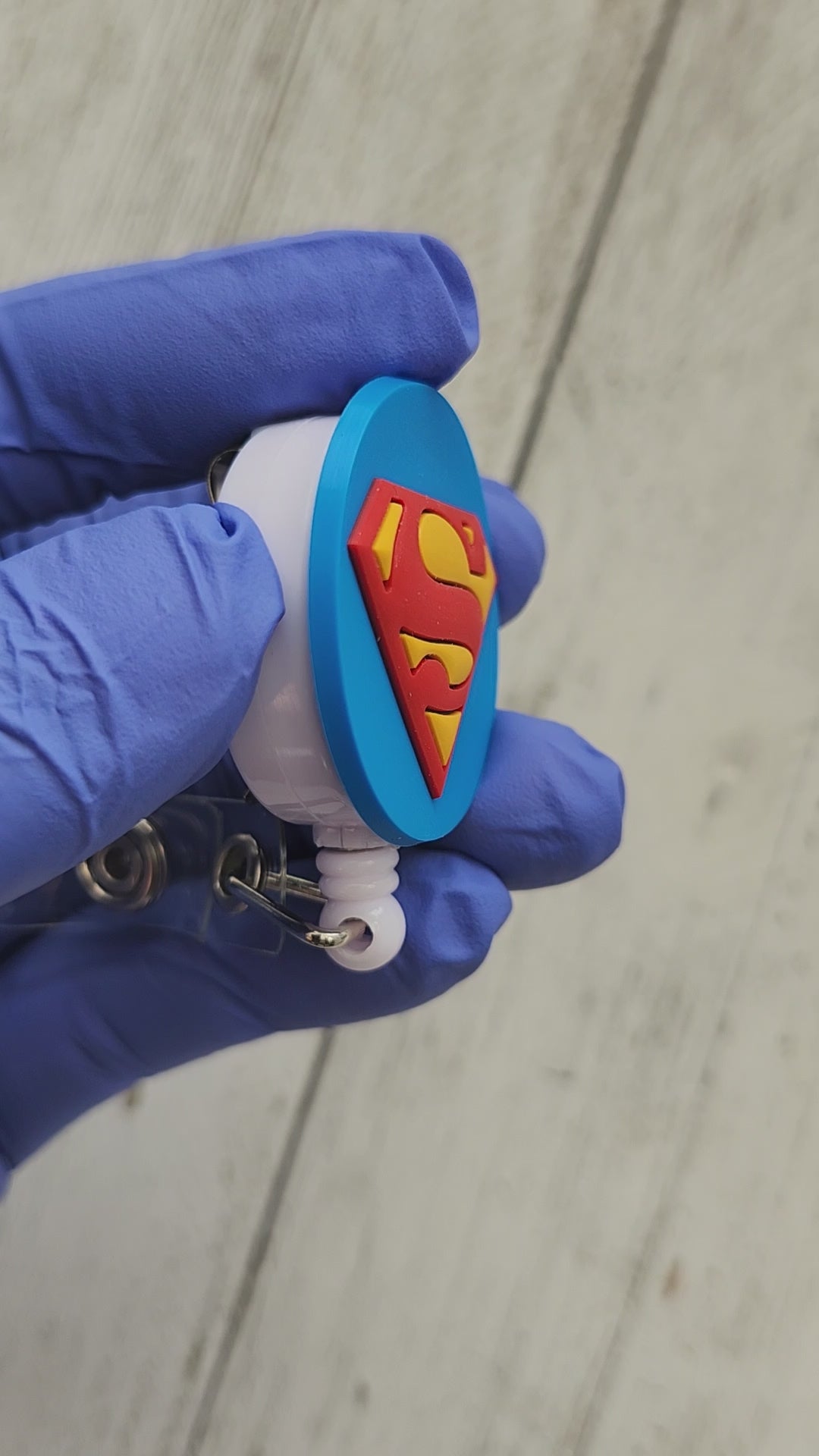 Superman 'Man of Steel' Retractable Badge Reel