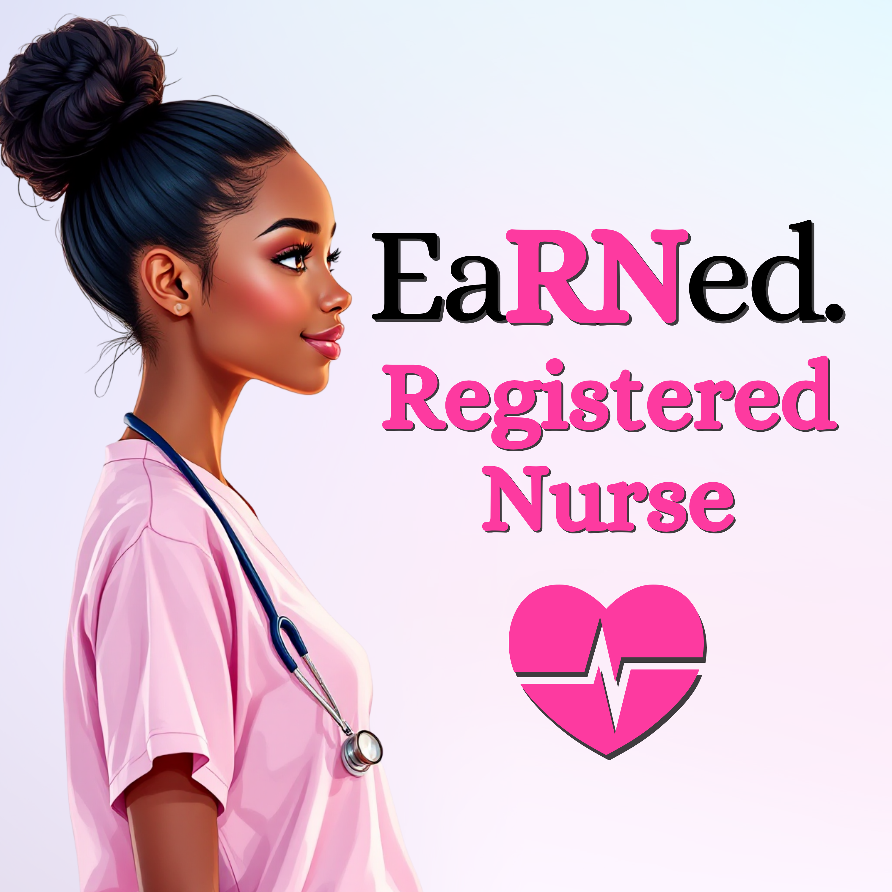 Custom/Personalized EaRNed Female ID Badge