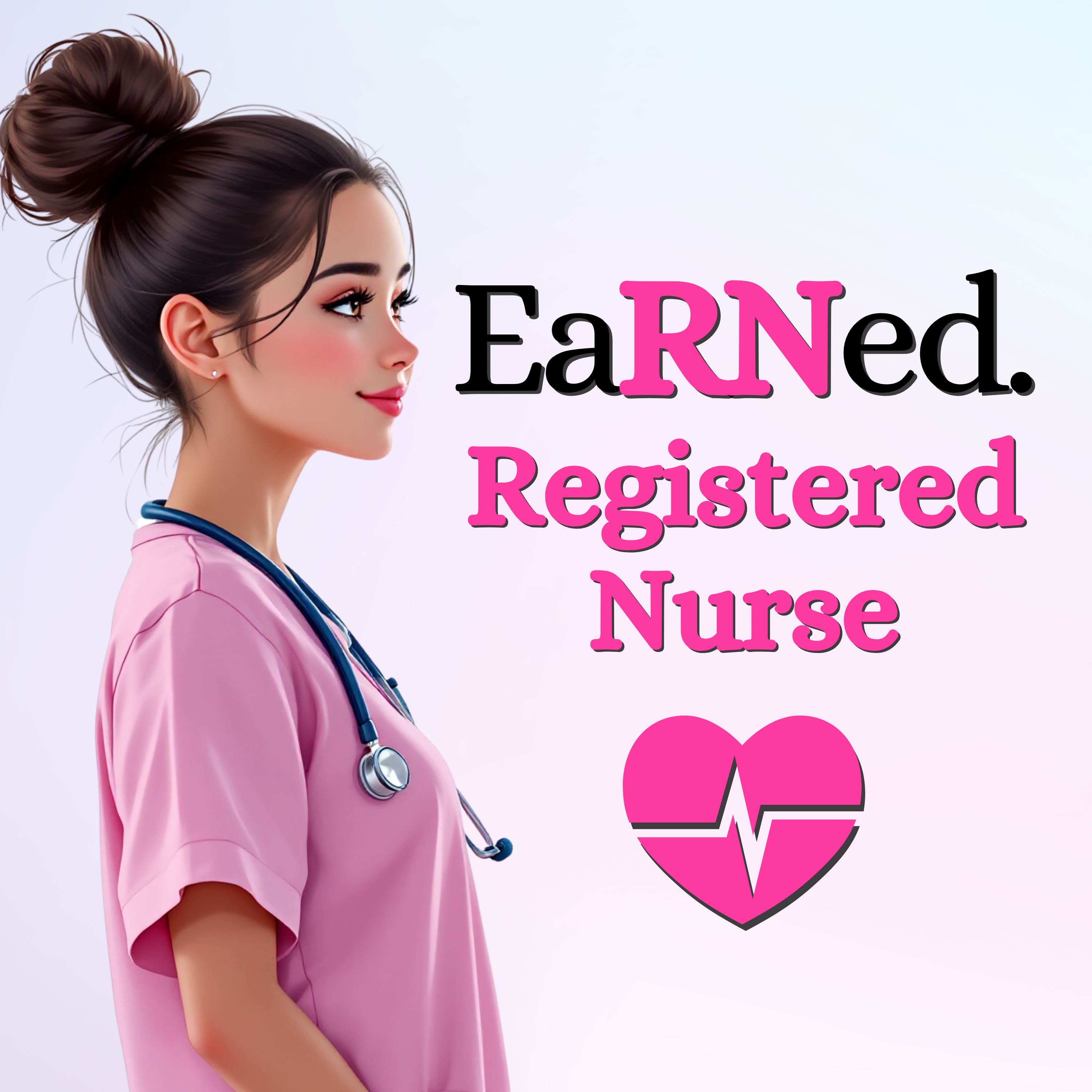 Custom/Personalized EaRNed Female ID Badge