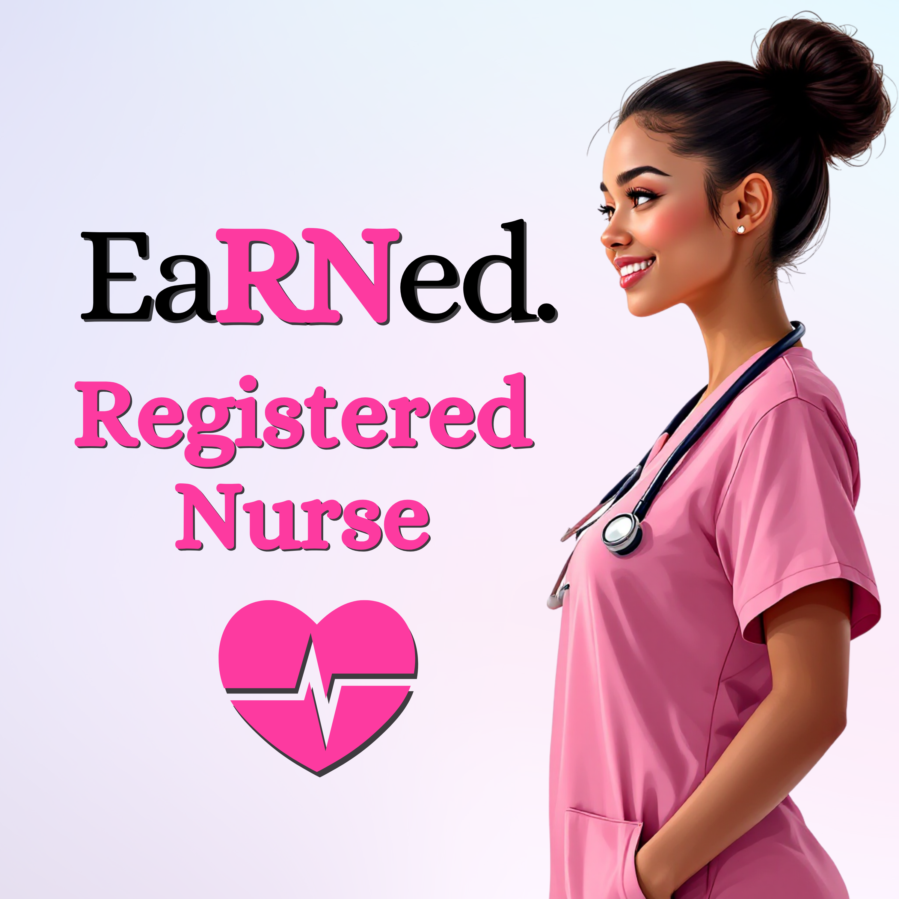 Custom/Personalized EaRNed Female ID Badge