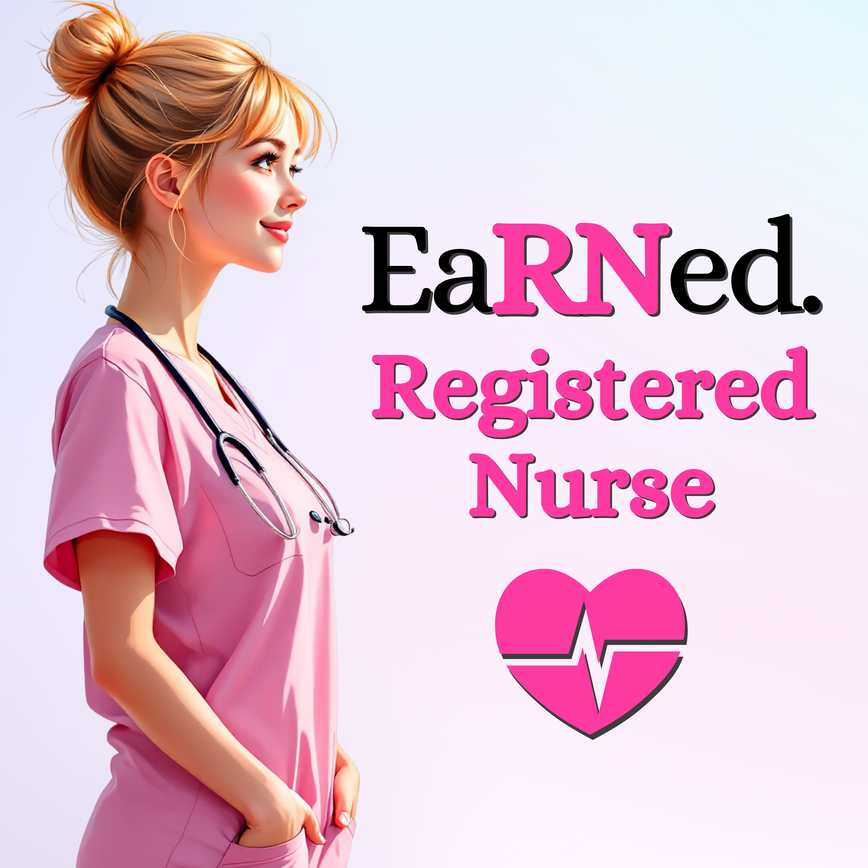 Custom/Personalized EaRNed Female ID Badge