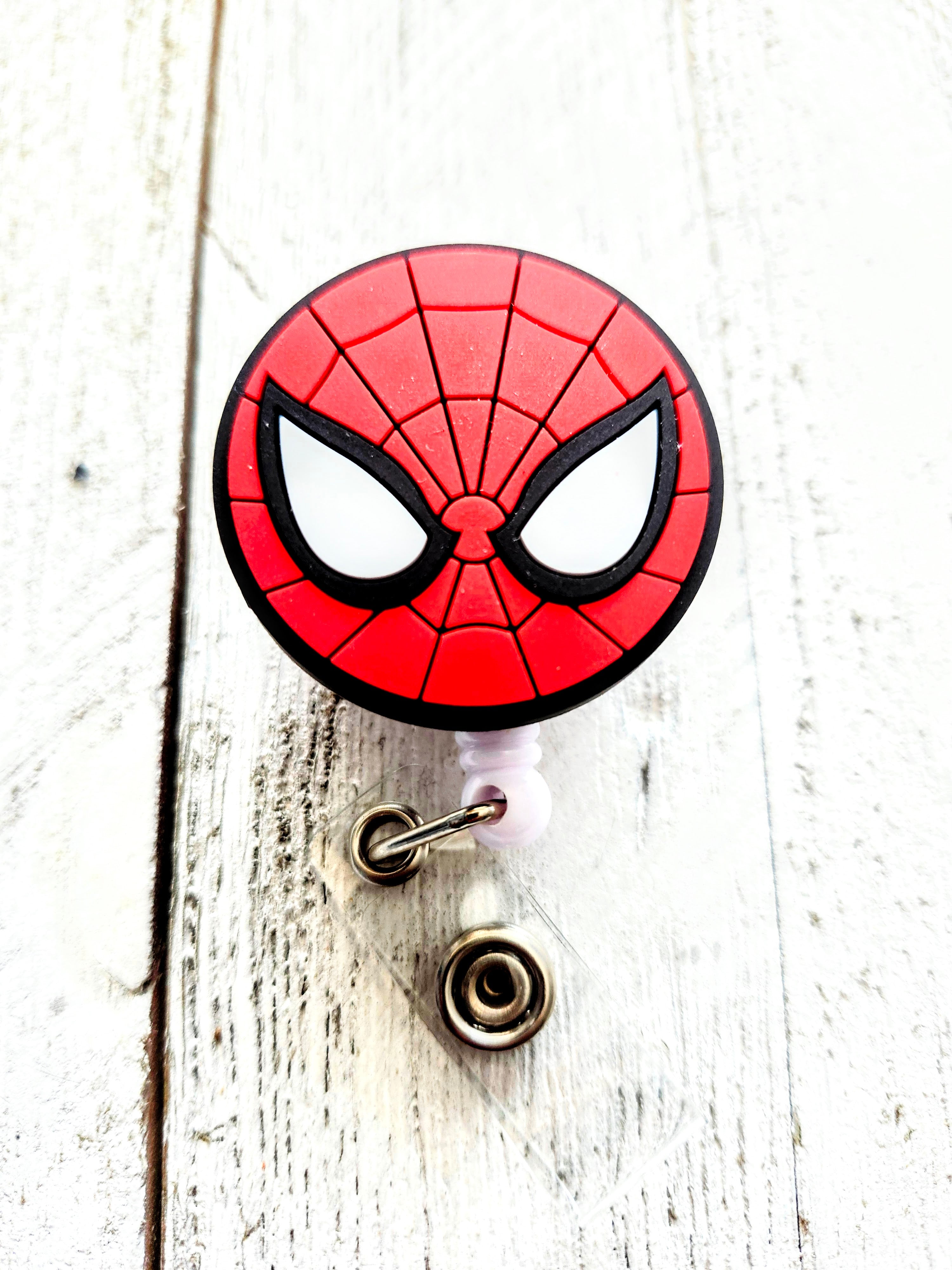 'Friendly Neighborhood' Spiderman Logo Retractable Badge Reel