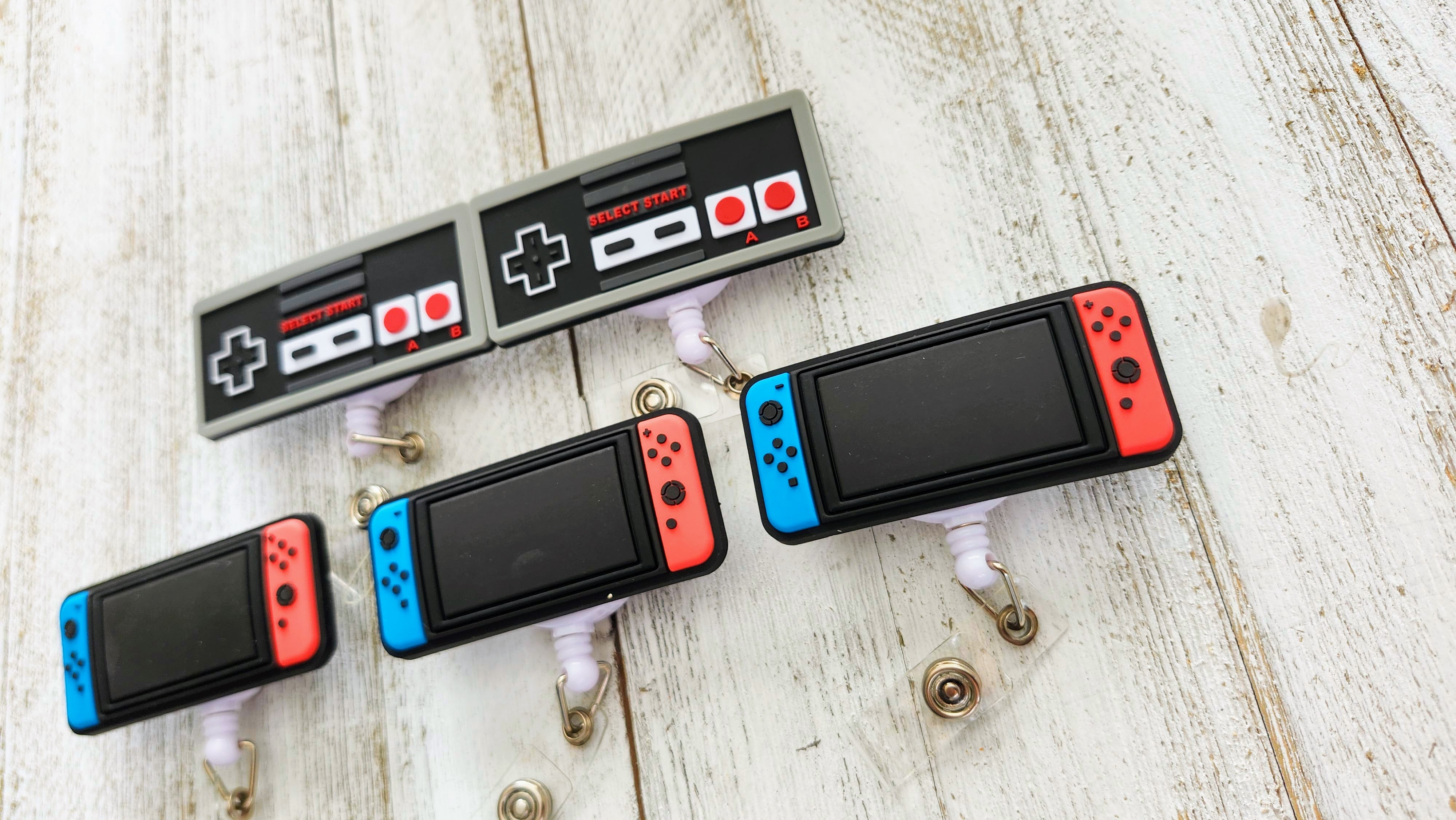 Original Nintendo Controller Retractable Badge Reel