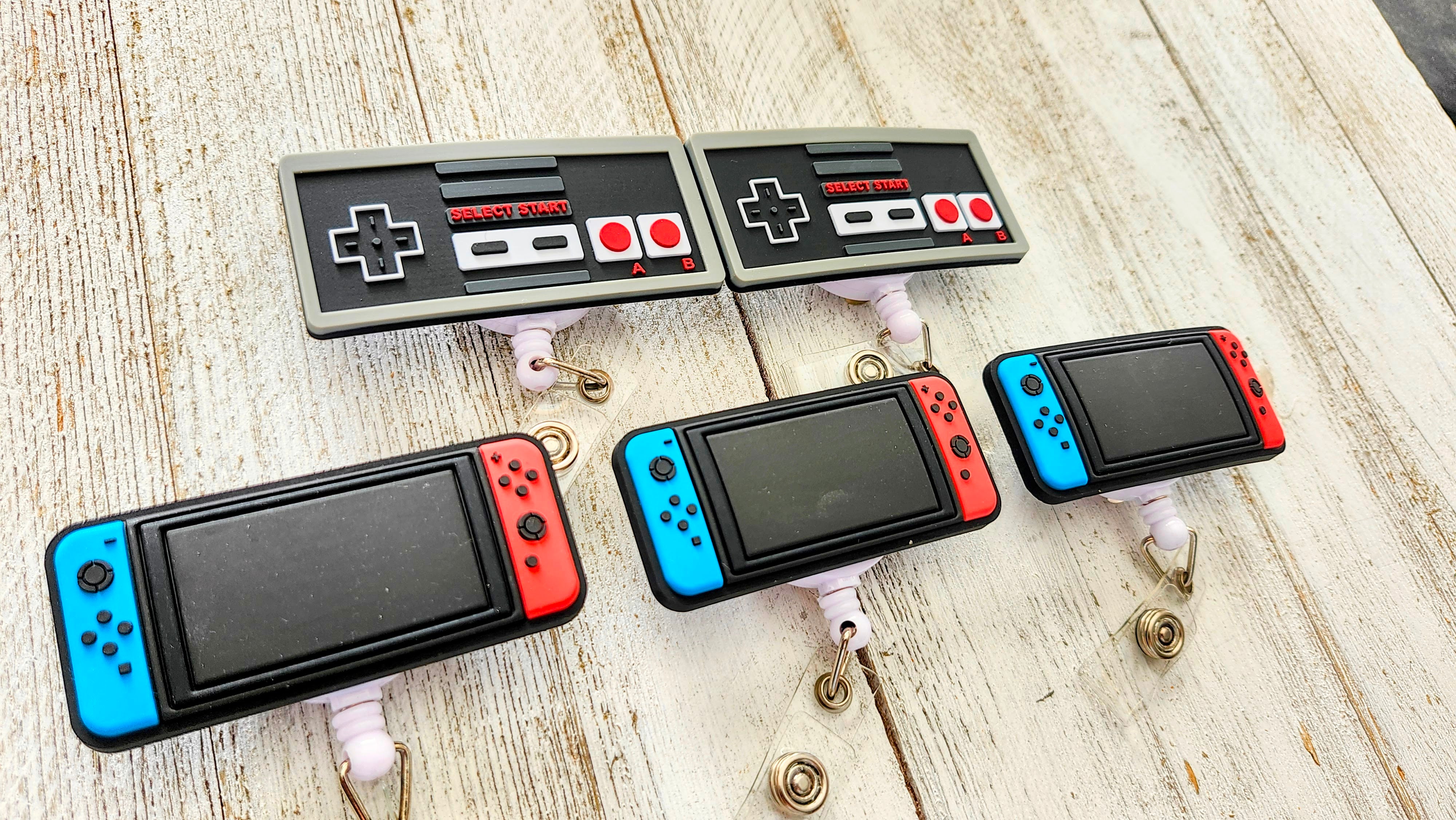 Original Nintendo Controller Retractable Badge Reel