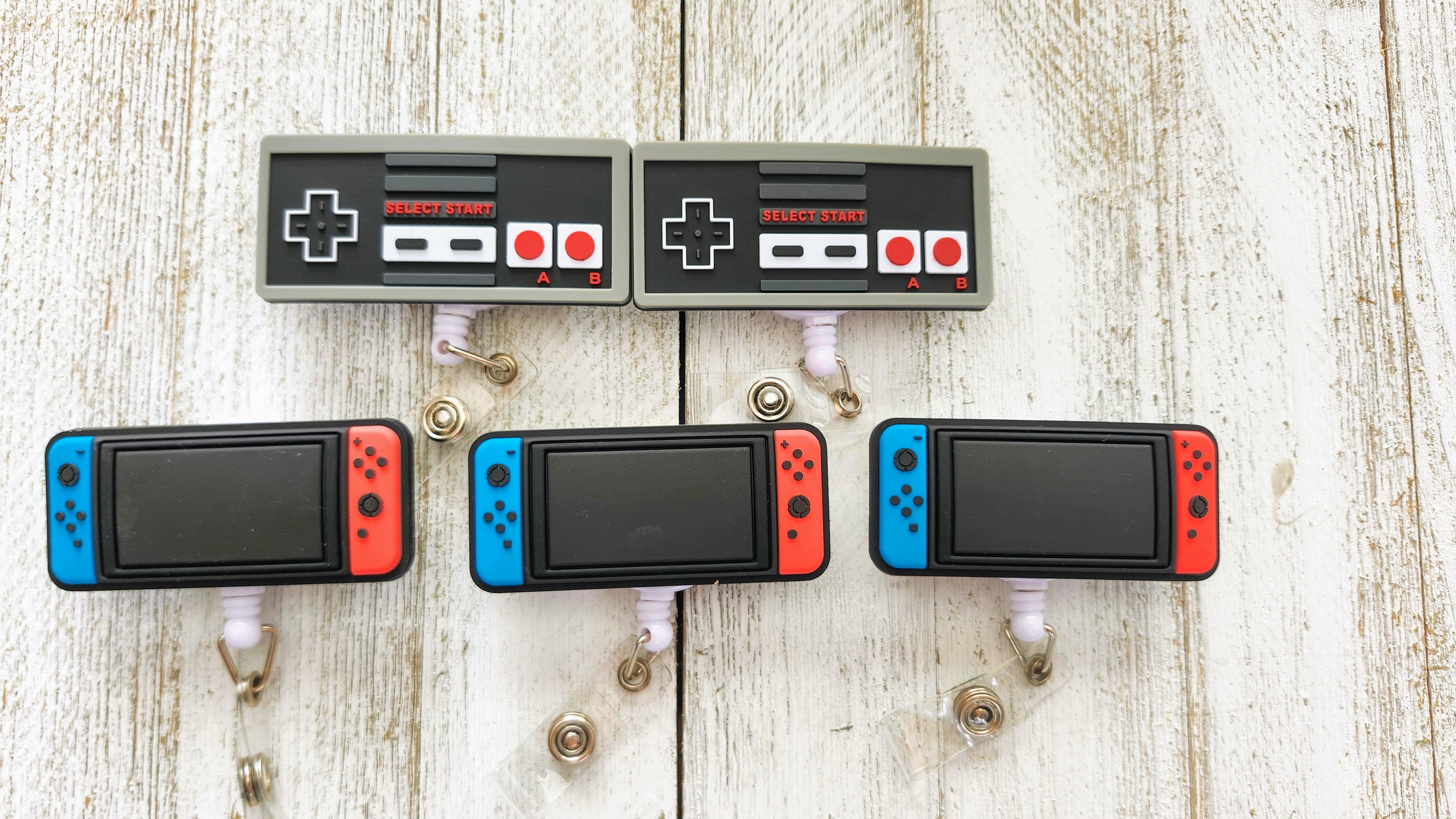 Original Nintendo Controller Retractable Badge Reel