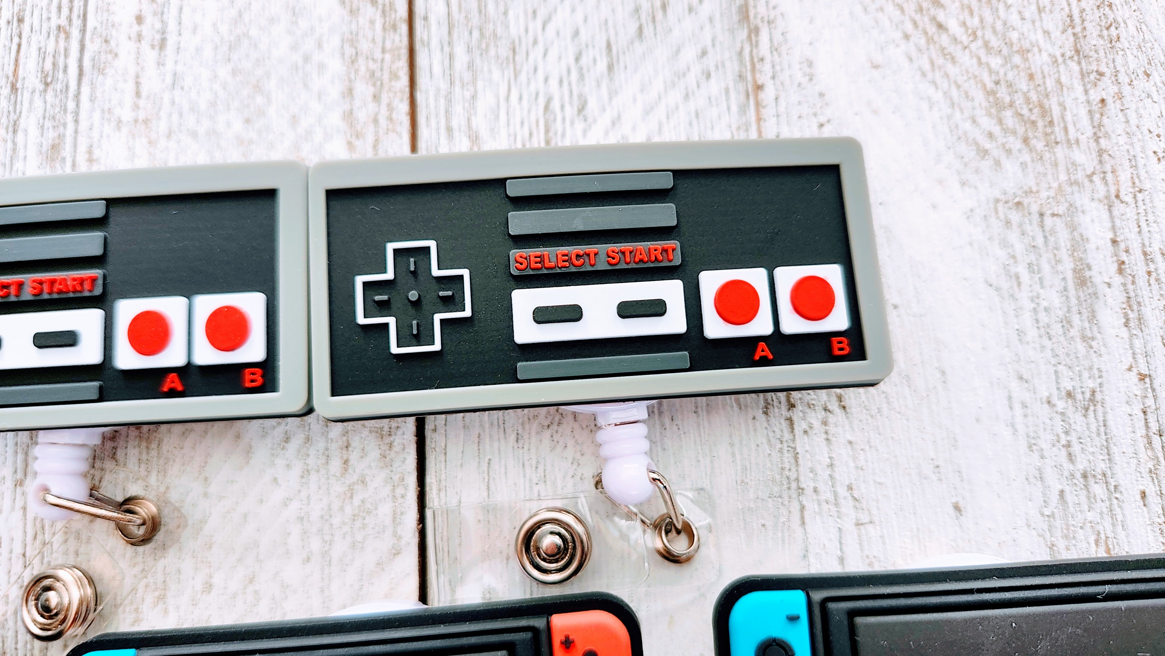 Original Nintendo Controller Retractable Badge Reel