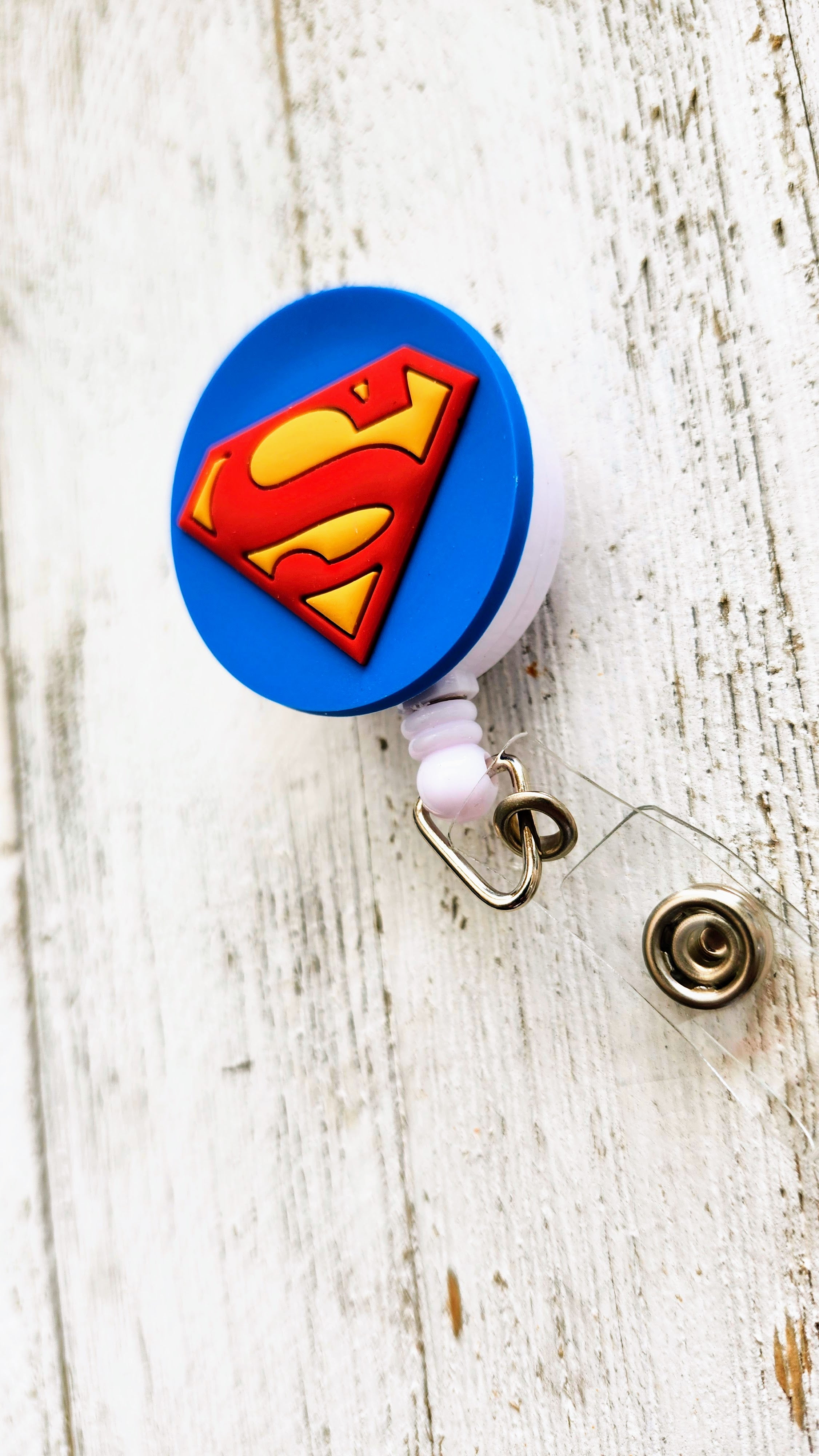 Superman 'Man of Steel' Retractable Badge Reel
