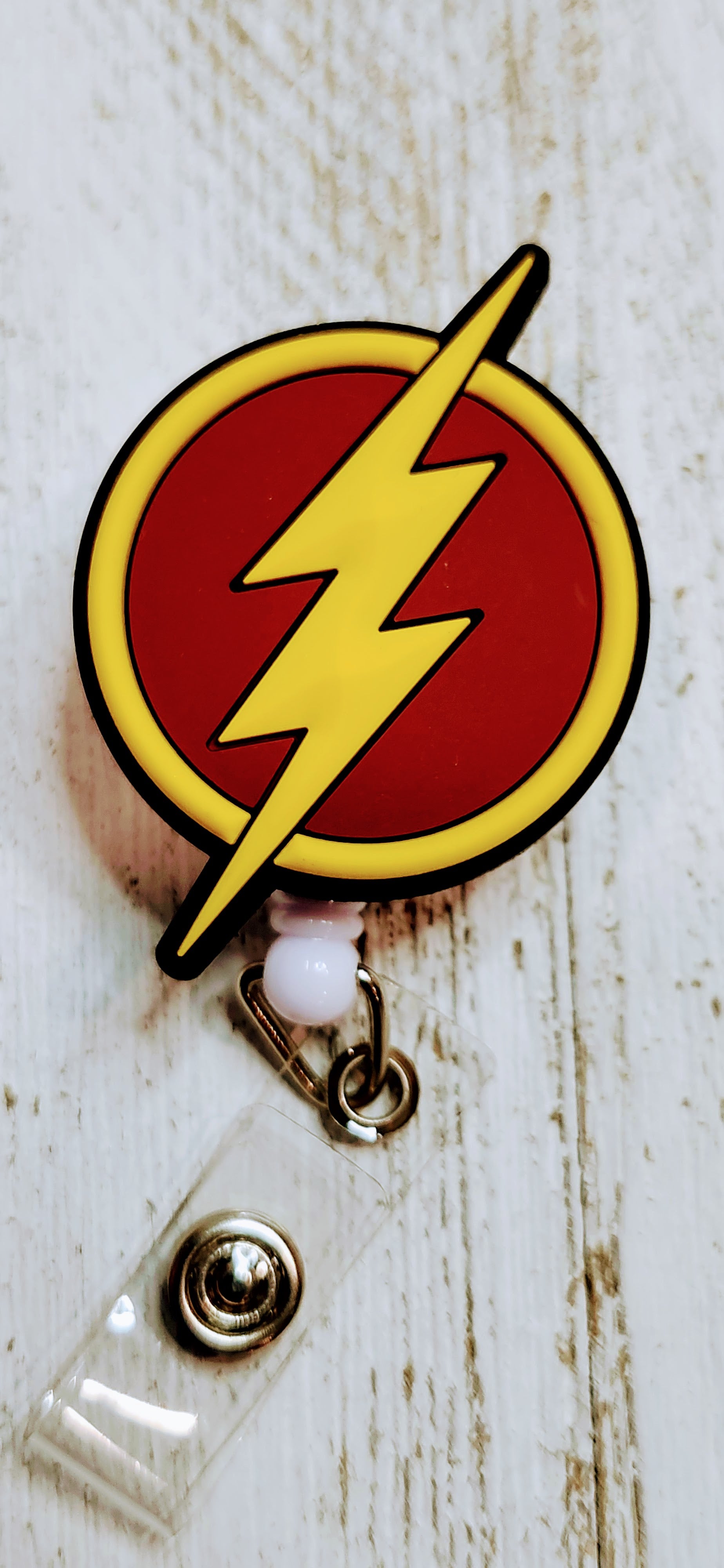 The Flash Superhero Retractable Badge Reel