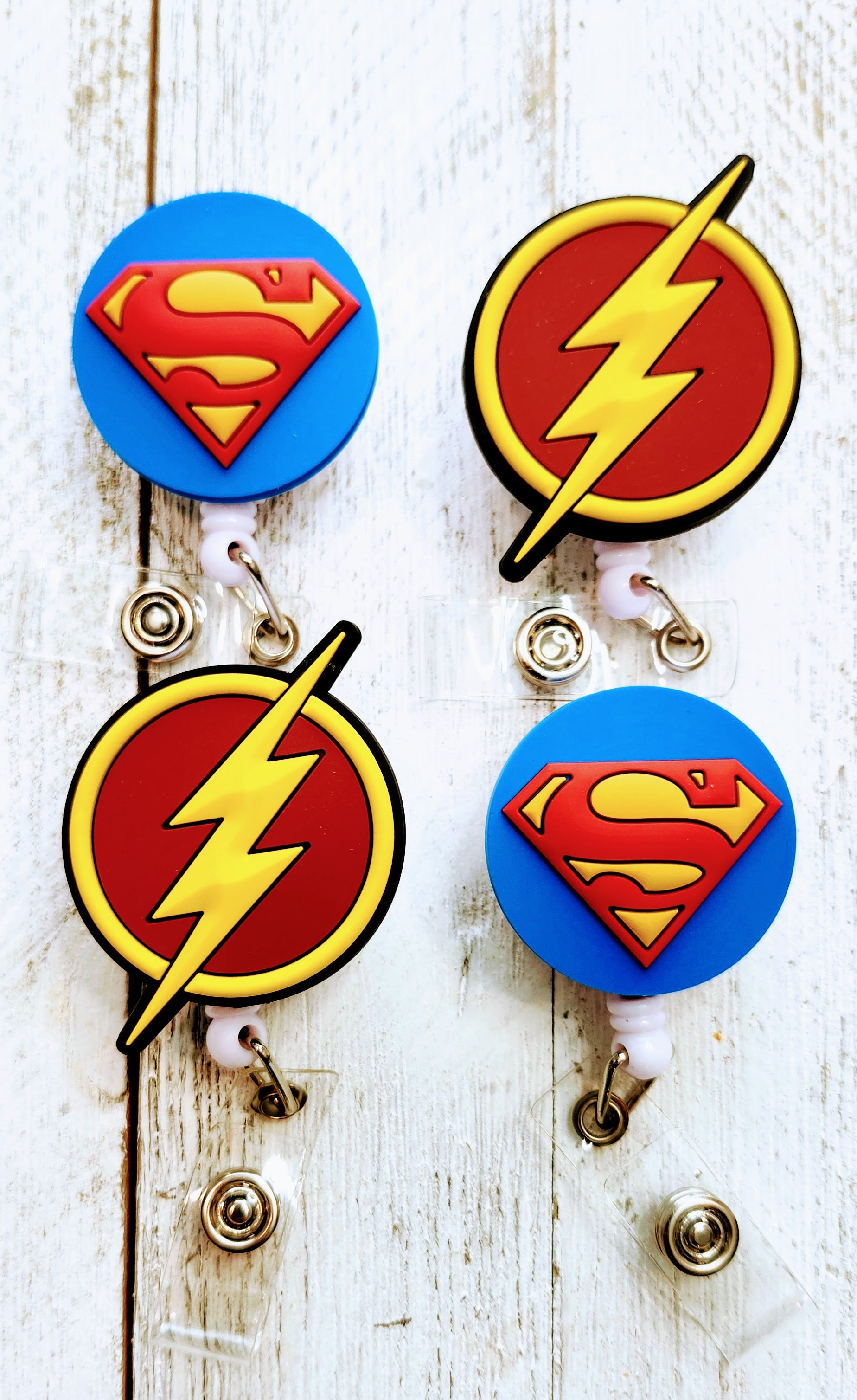The Flash Superhero Retractable Badge Reel