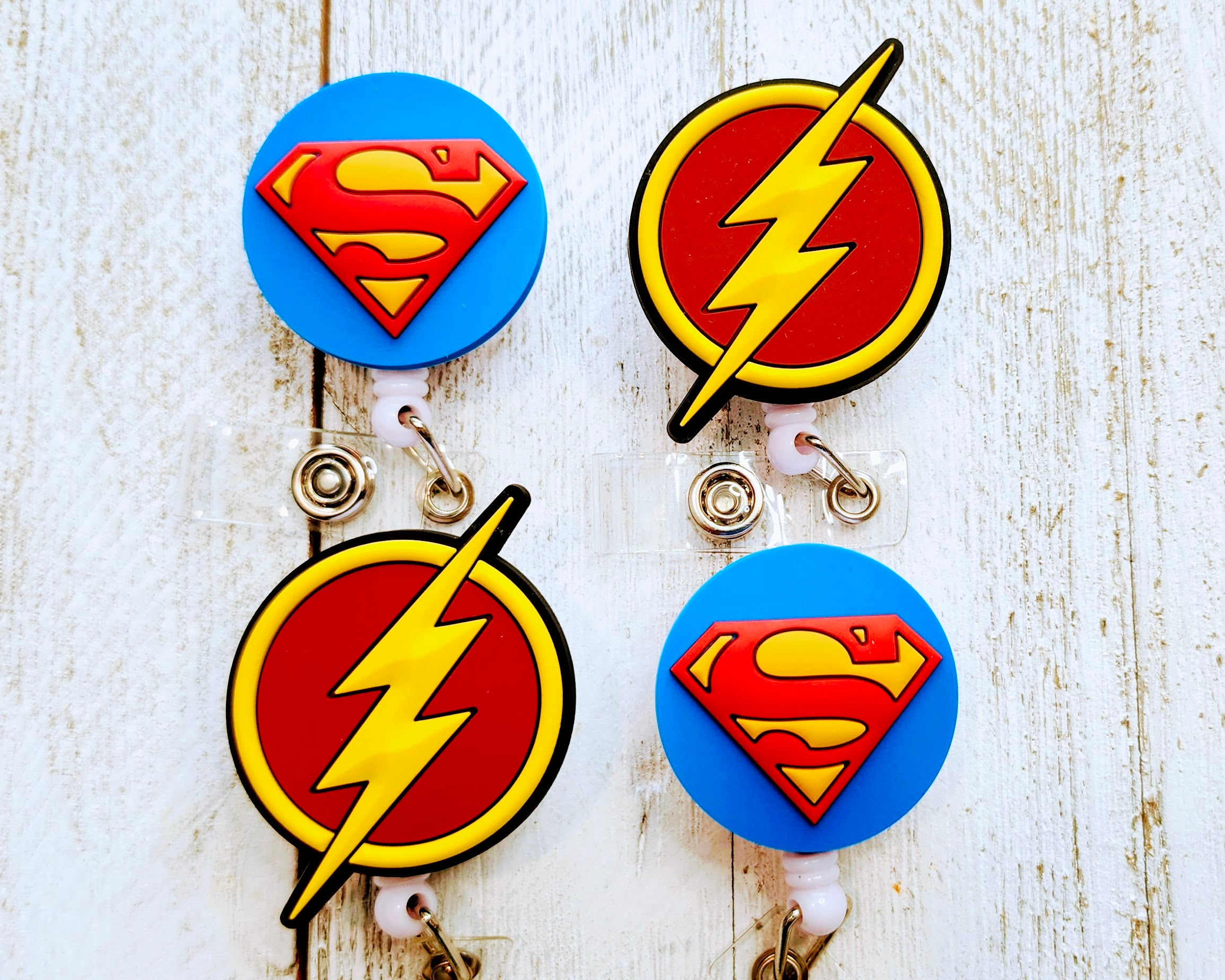 The Flash Superhero Retractable Badge Reel