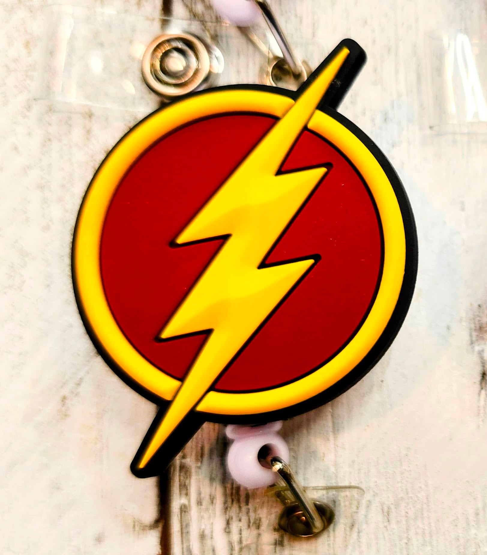 The Flash Superhero Retractable Badge Reel
