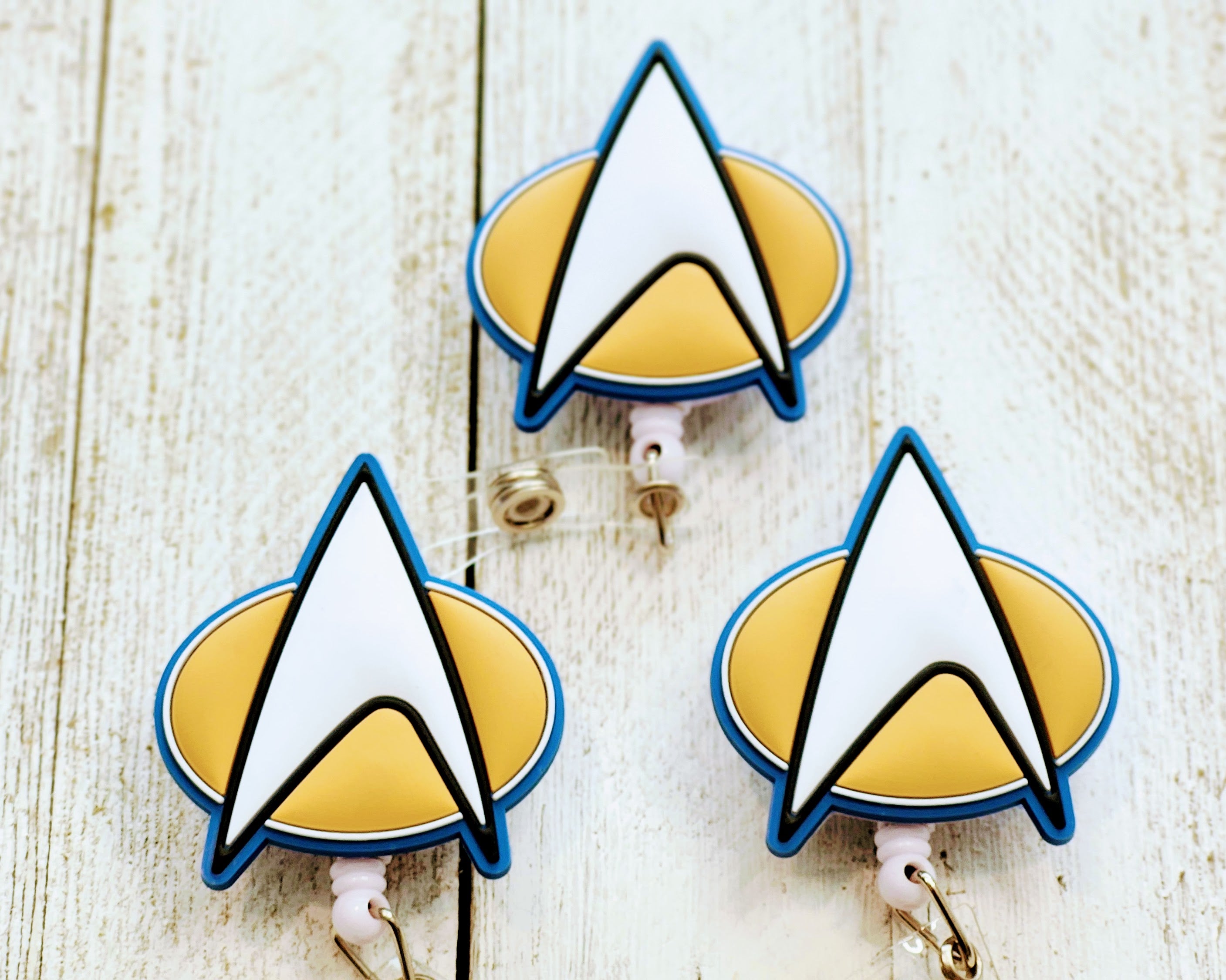 Star Trek TNG Original Series Communications Badge Reel