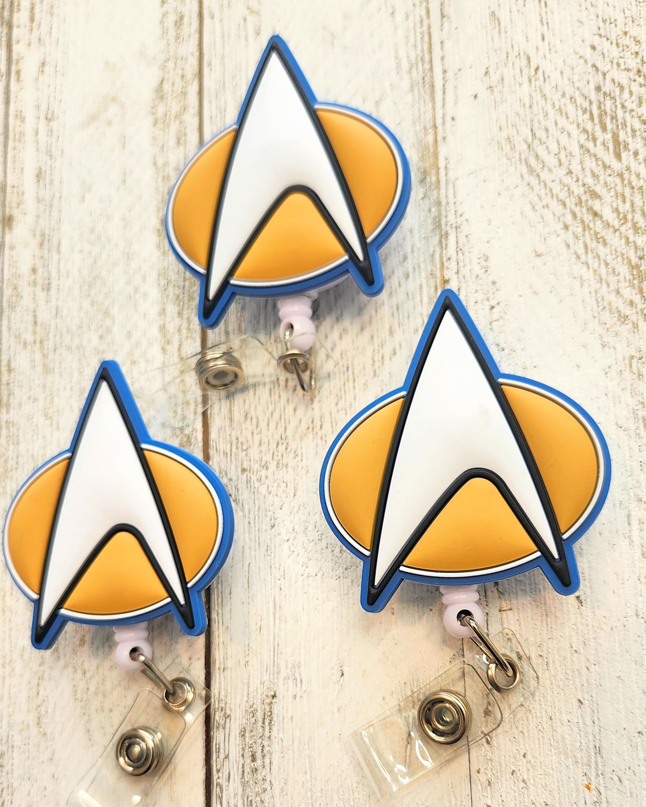 Star Trek TNG Original Series Communications Badge Reel