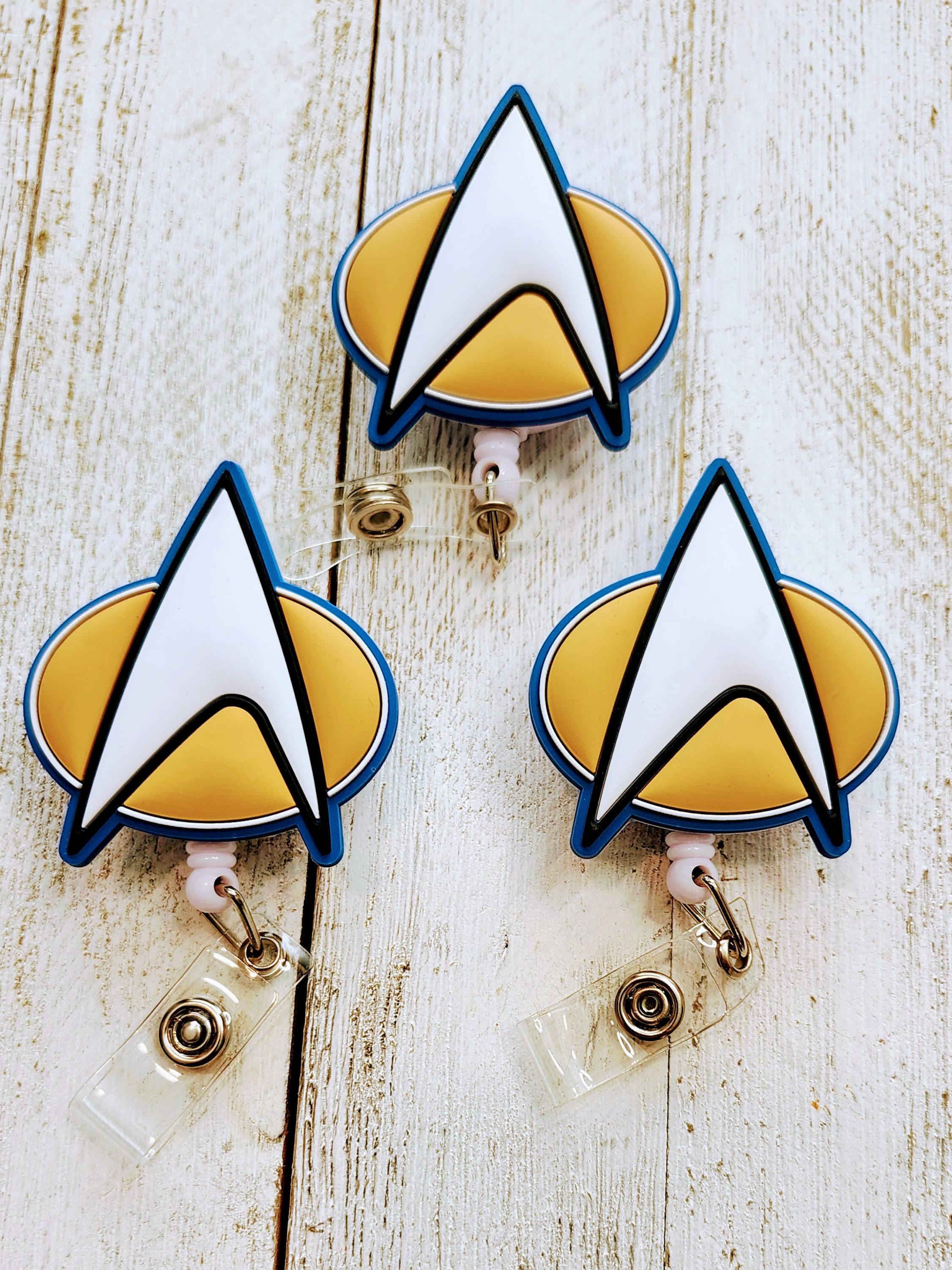 Star Trek TNG Original Series Communications Badge Reel