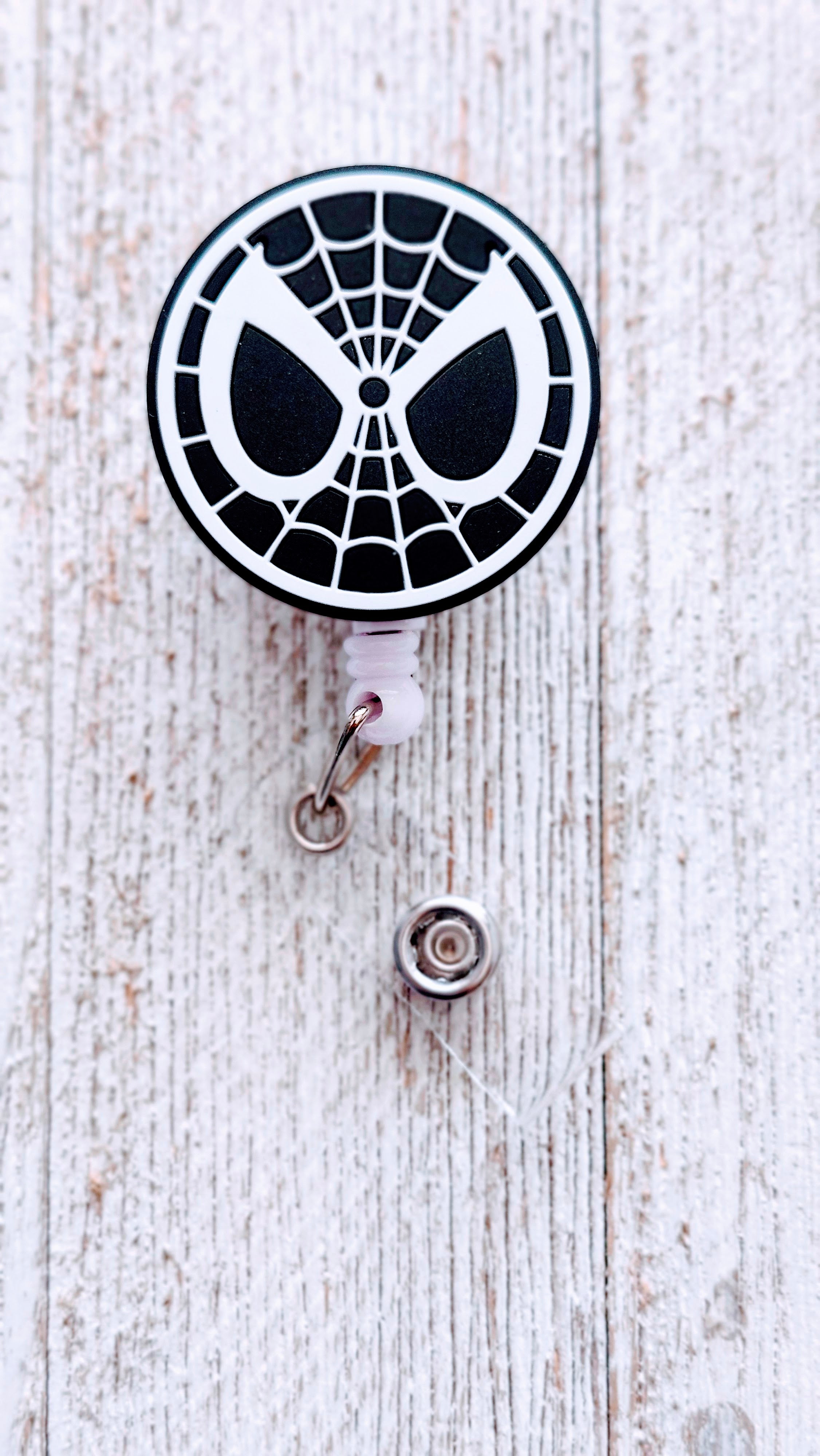 'Friendly Neighborhood' Spiderman Logo Retractable Badge Reel