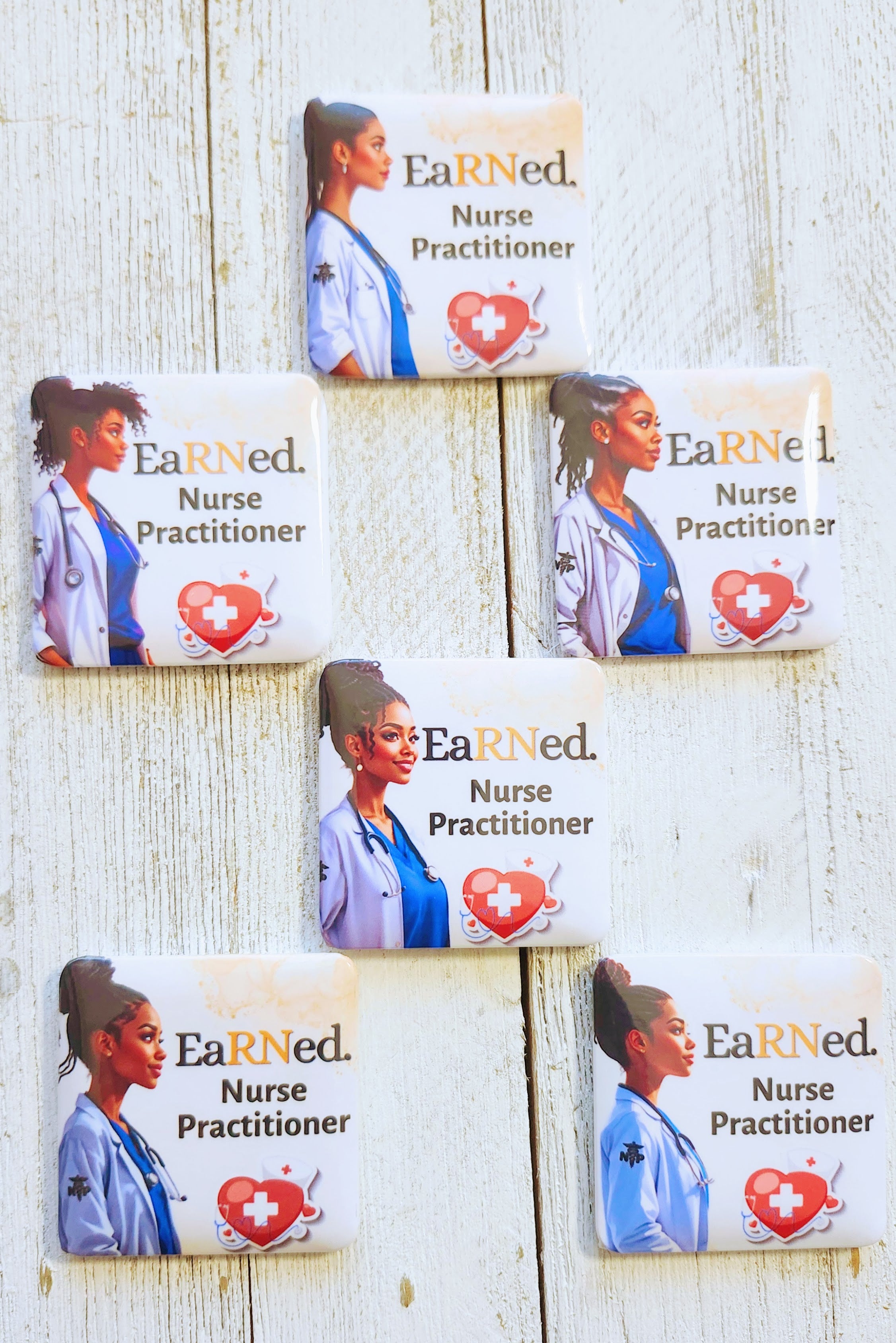 Custom/Personalized EaRNed NP Female ID Badge