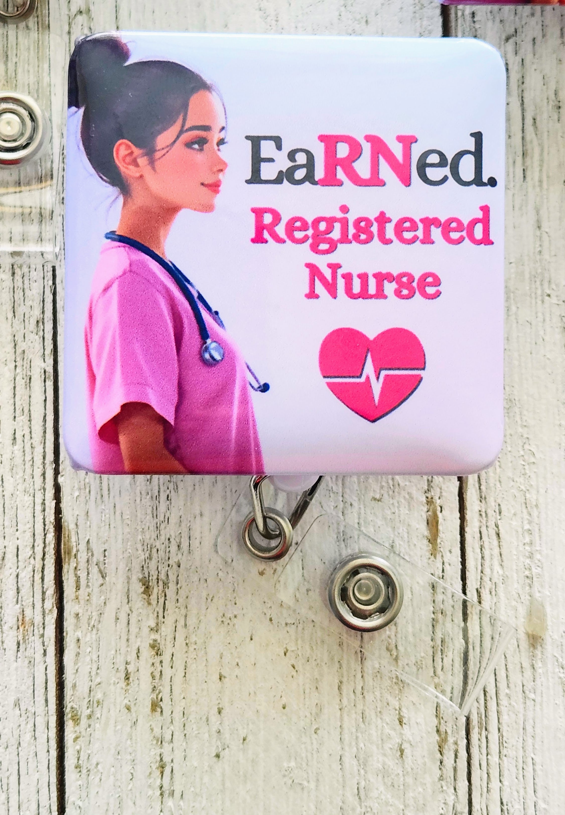 Custom/Personalized EaRNed Female ID Badge