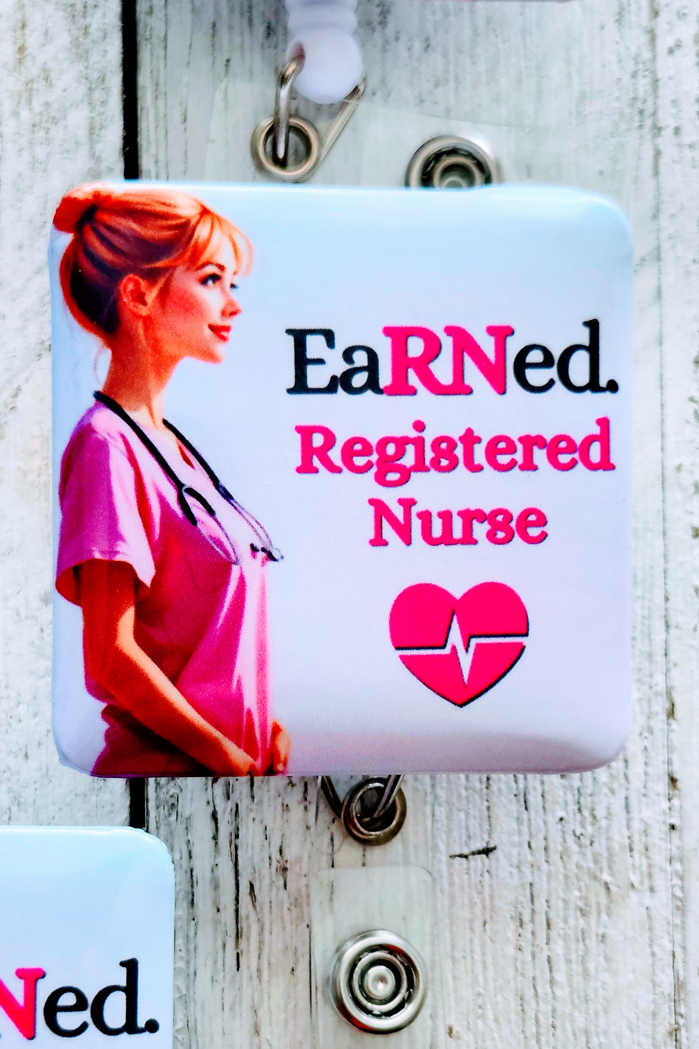Custom/Personalized EaRNed Female ID Badge
