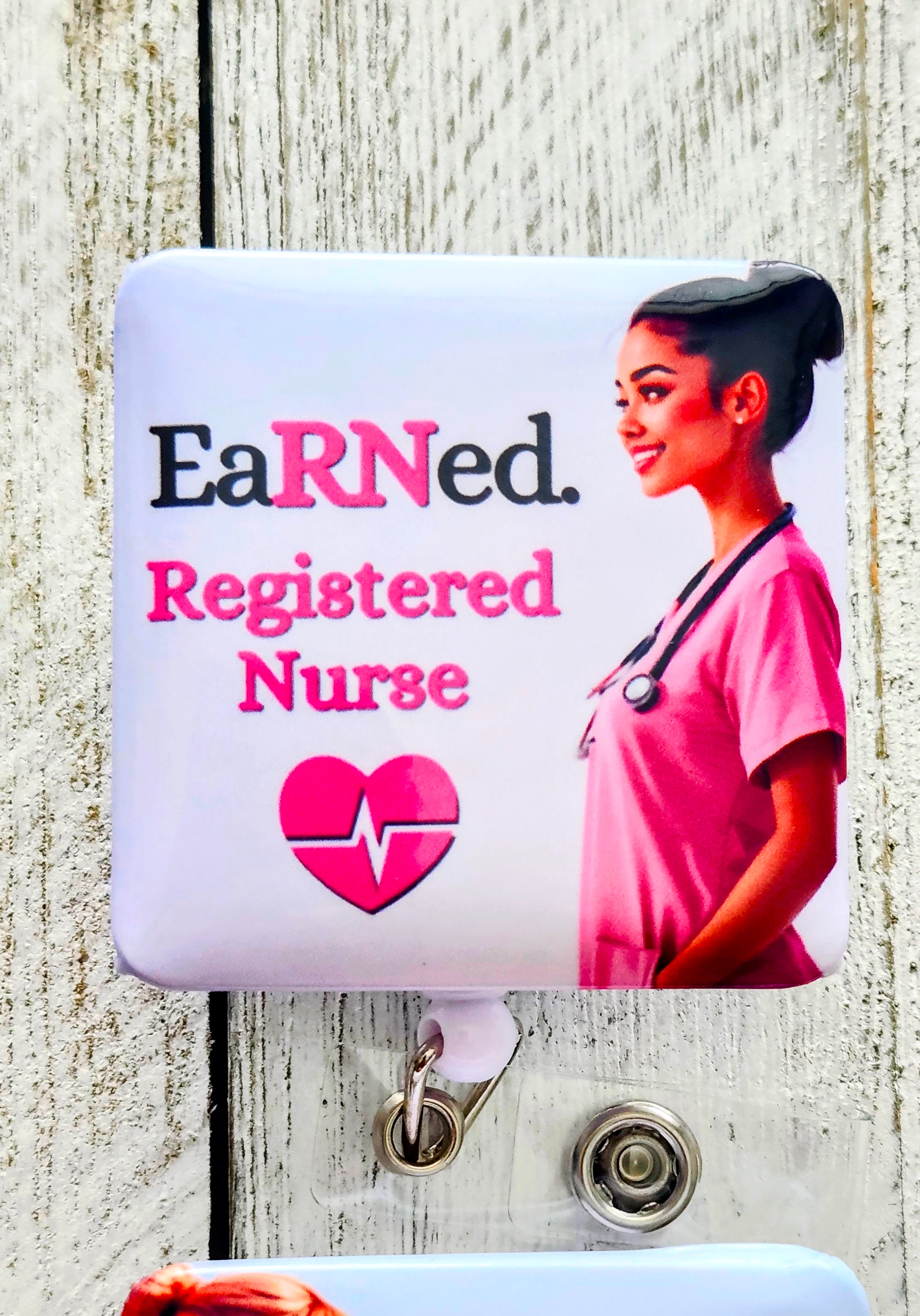 Custom/Personalized EaRNed Female ID Badge