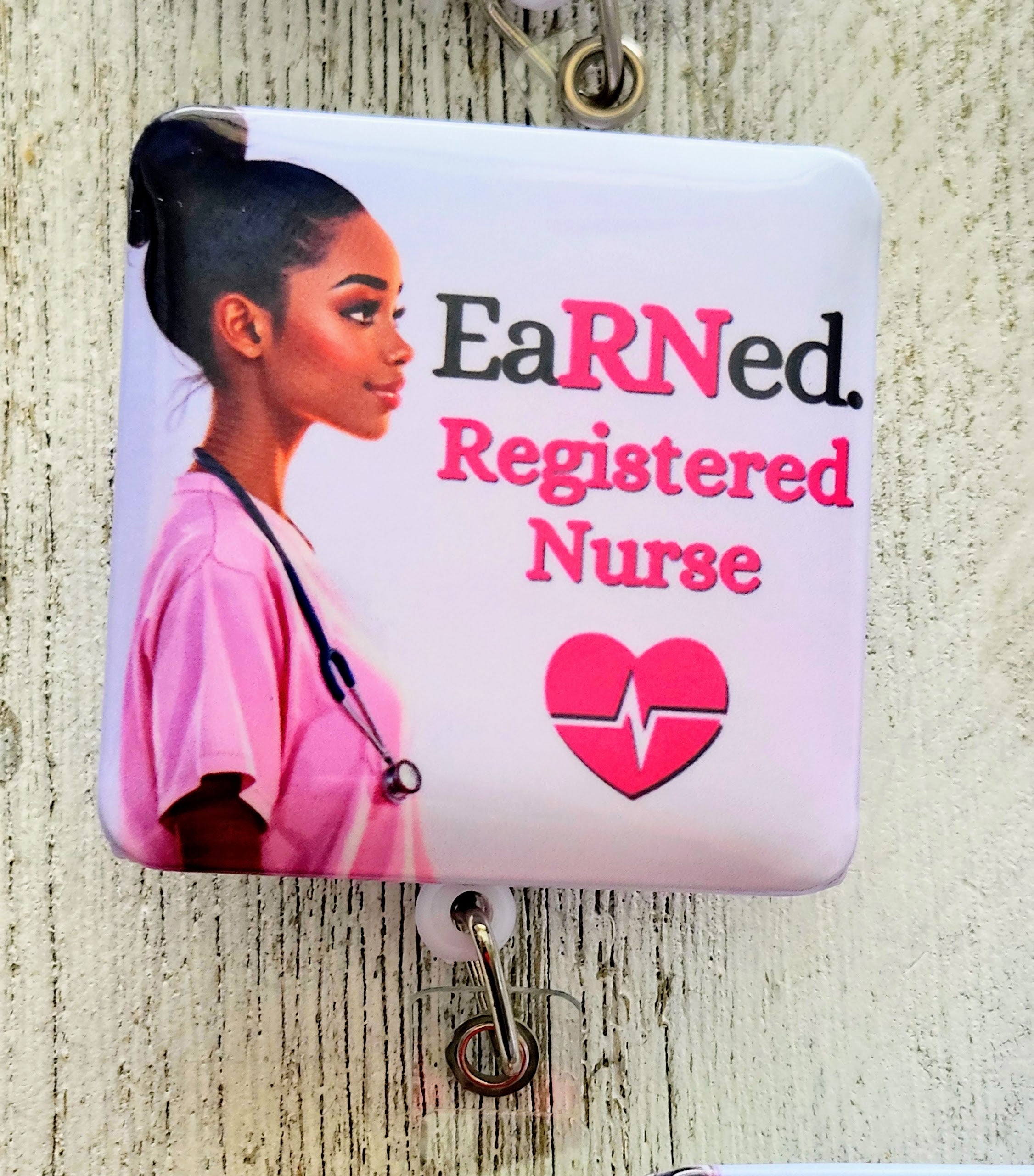 Custom/Personalized EaRNed Female ID Badge