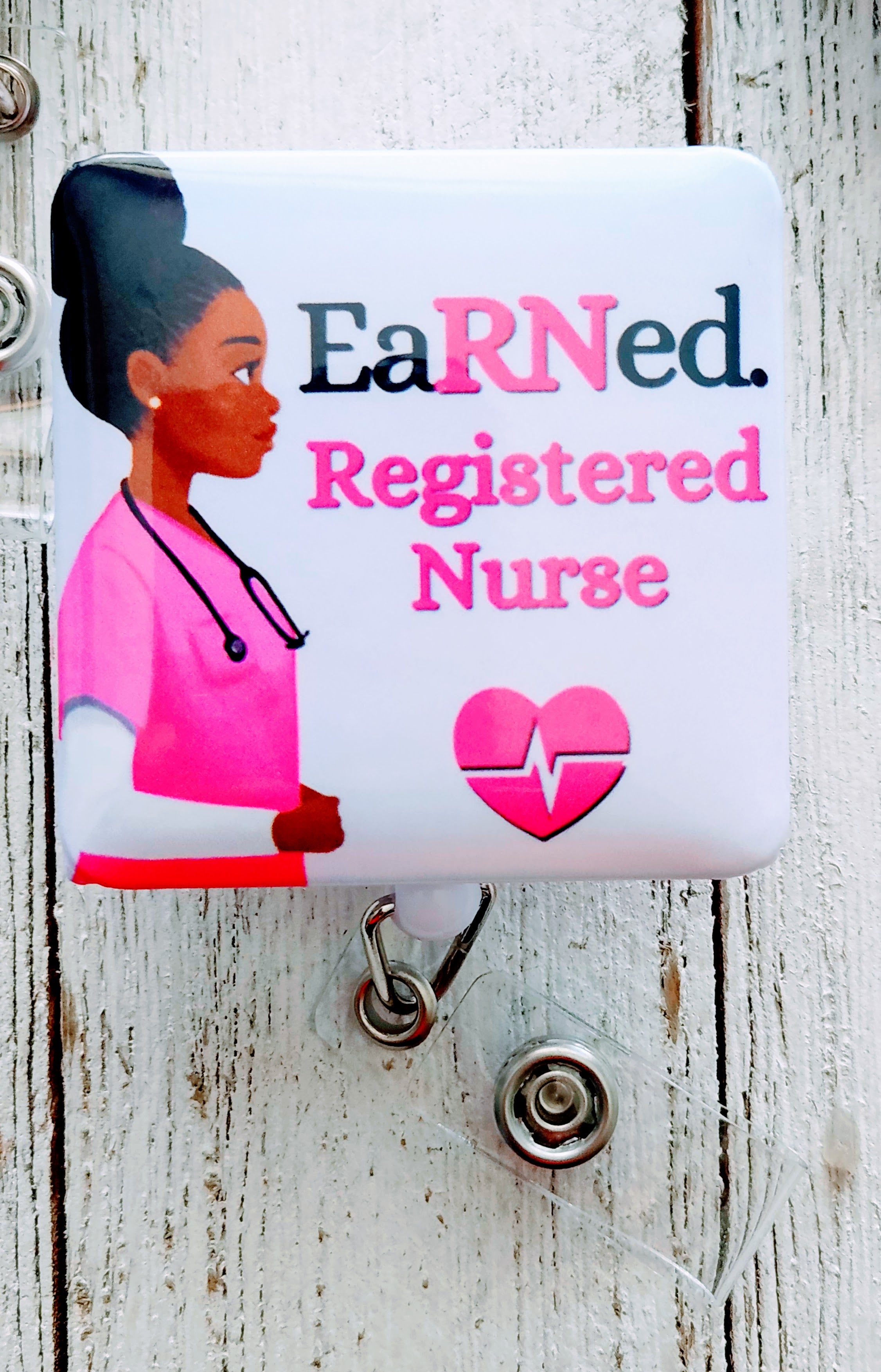 Custom/Personalized EaRNed Female ID Badge