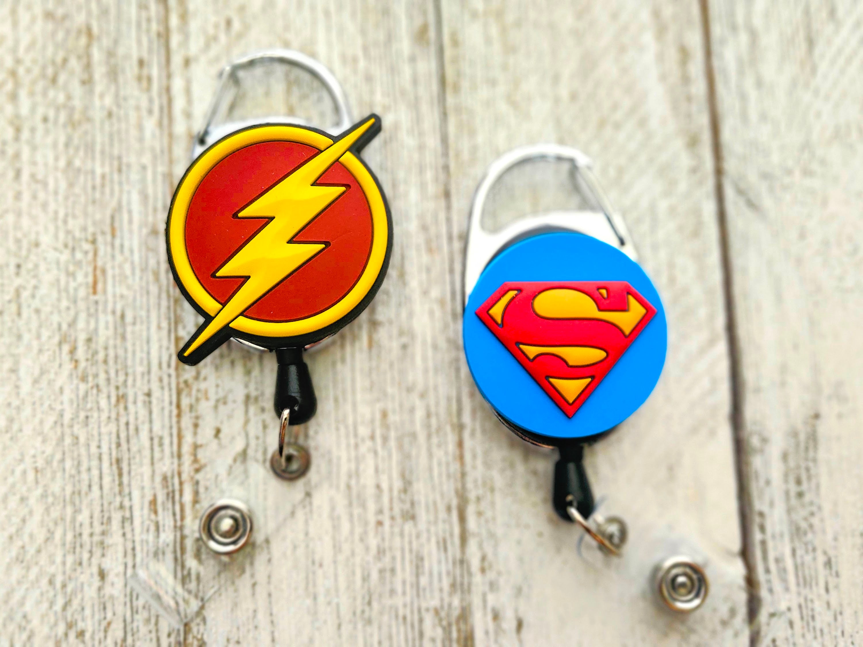 The Flash Superhero Retractable Badge Reel
