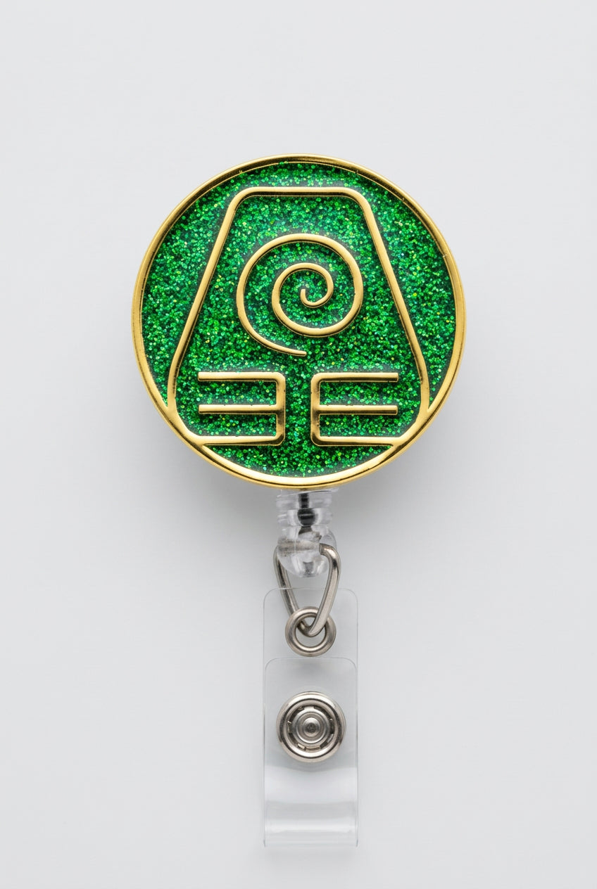 Avatar Earth Kingdom Badge Reel – Retractable Work ID Holder