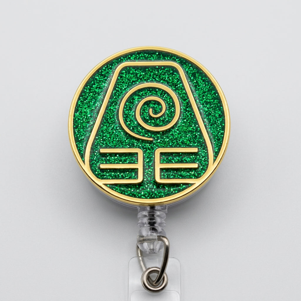Avatar Earth Kingdom Badge Reel – Retractable Work ID Holder