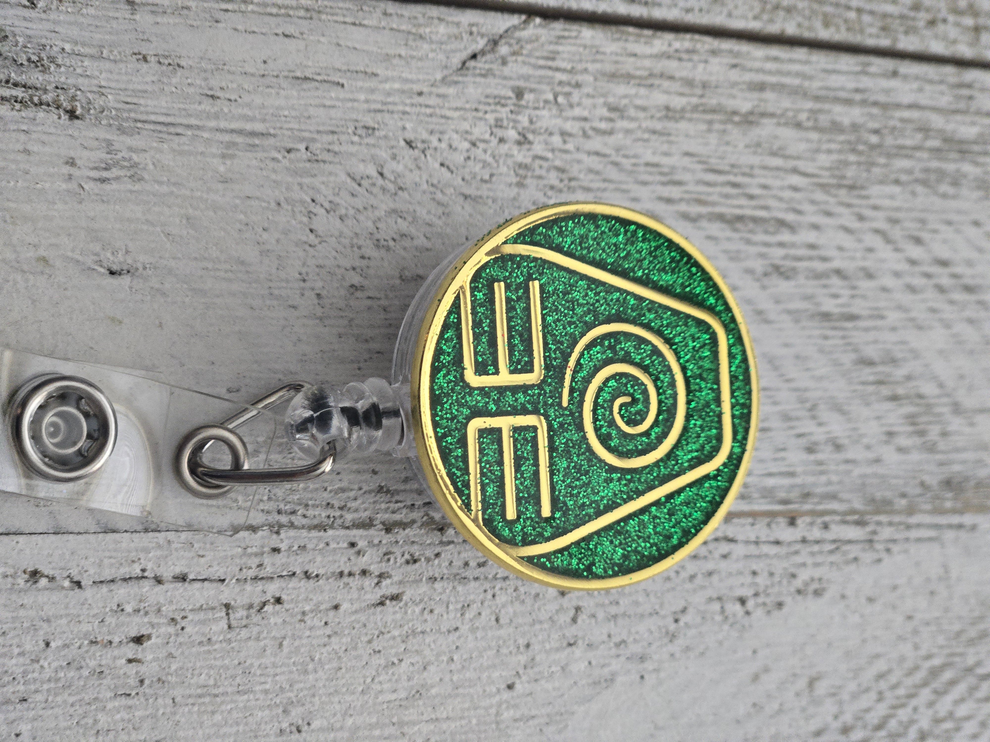 Avatar Earth Kingdom Badge Reel – Retractable Work ID Holder