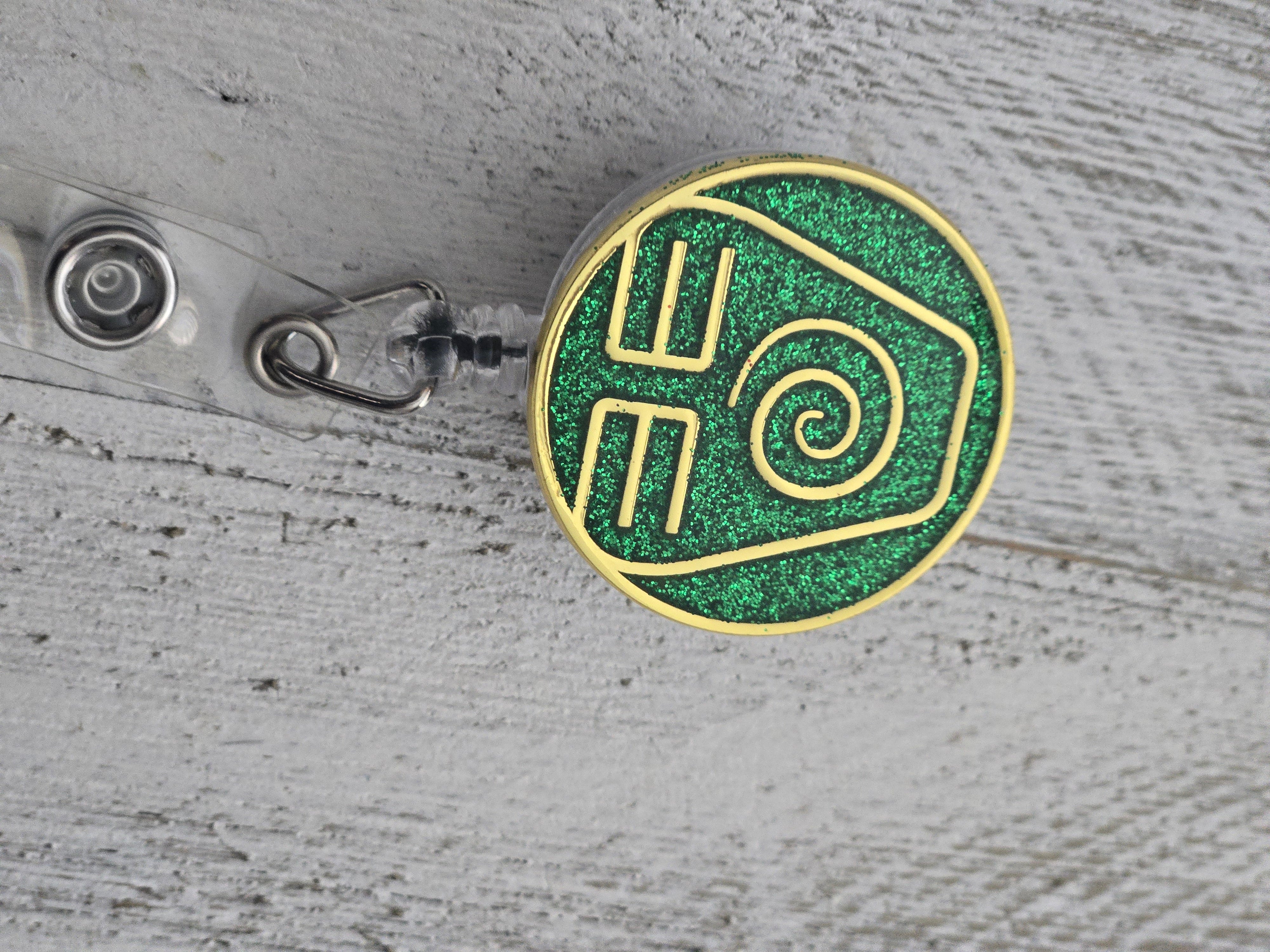 Avatar Earth Kingdom Badge Reel – Retractable Work ID Holder