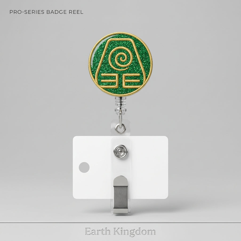 Avatar Earth Kingdom Badge Reel – Retractable Work ID Holder