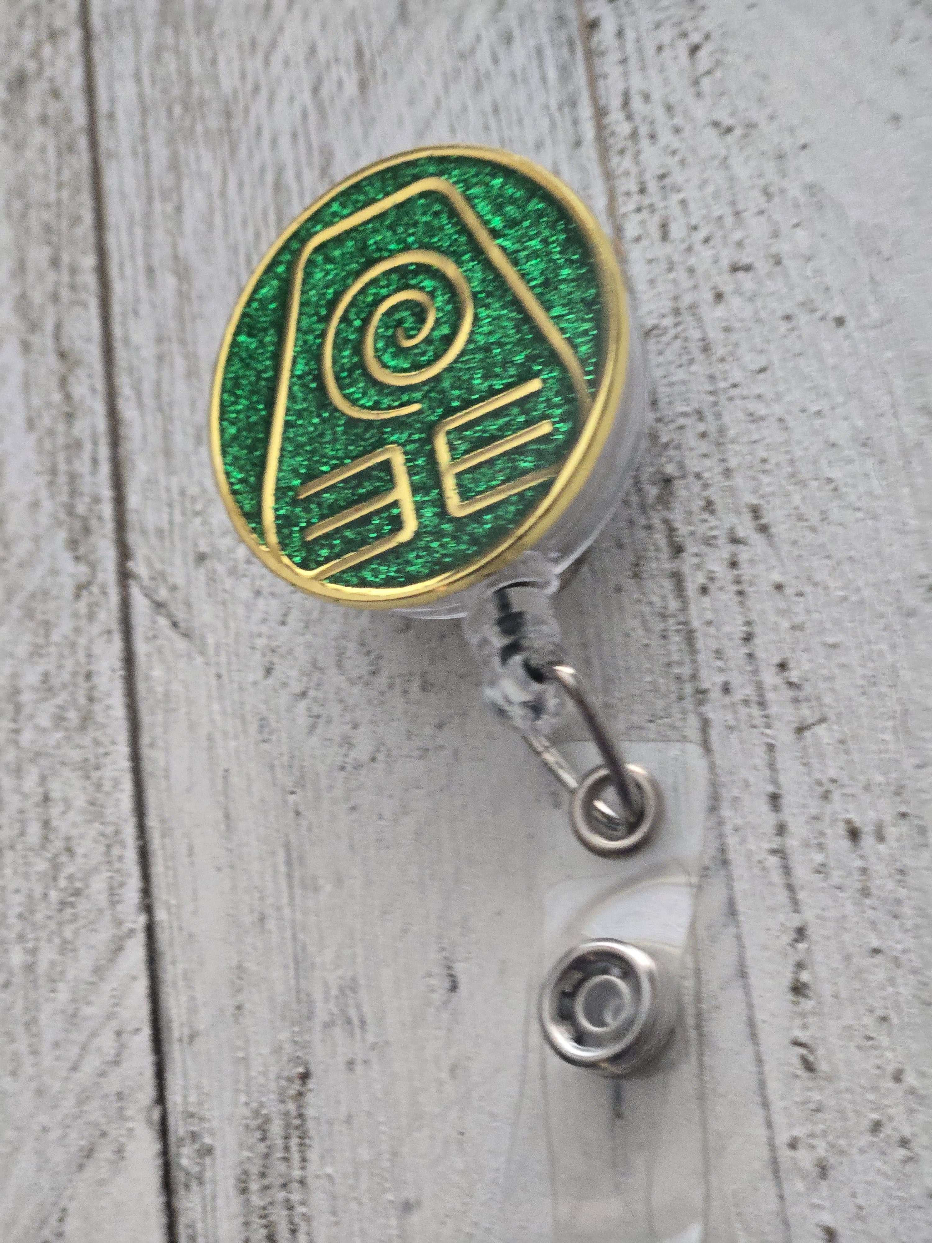 Avatar Earth Kingdom Badge Reel – Retractable Work ID Holder
