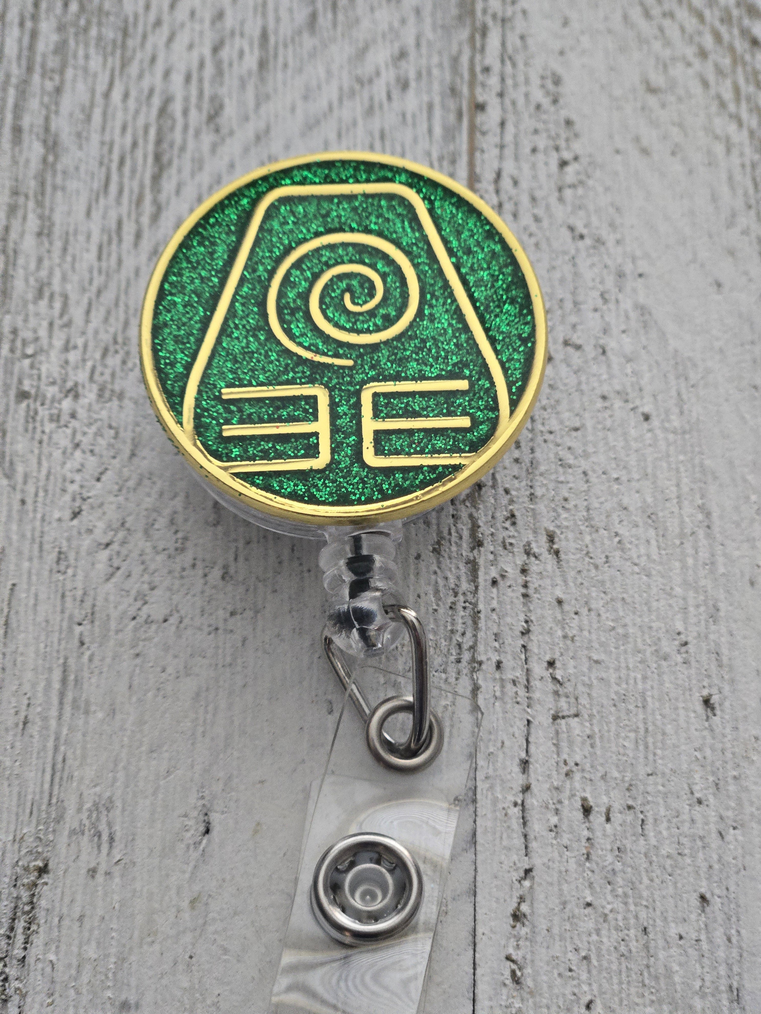 Avatar Earth Kingdom Badge Reel – Retractable Work ID Holder