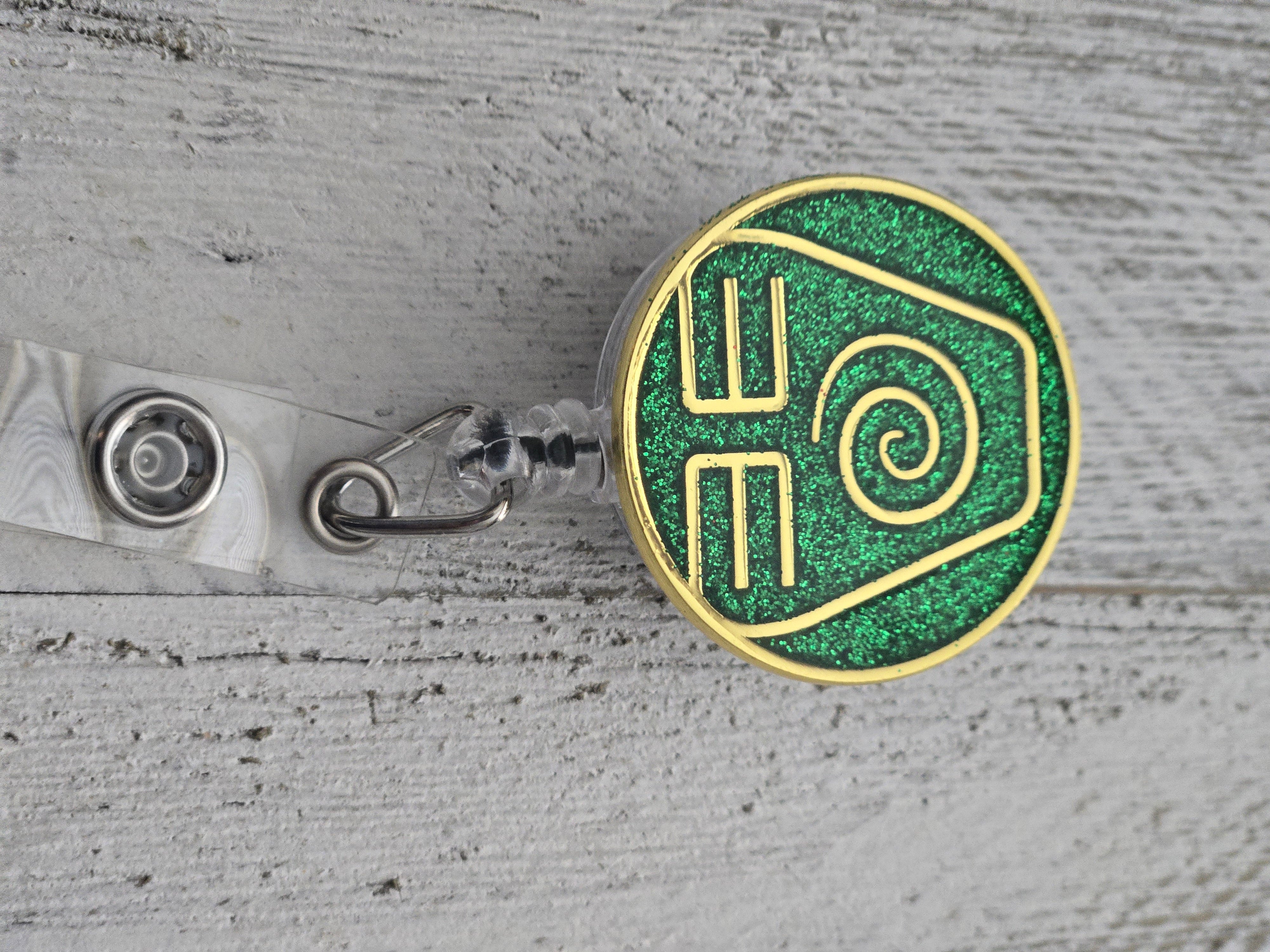 Avatar Earth Kingdom Badge Reel – Retractable Work ID Holder