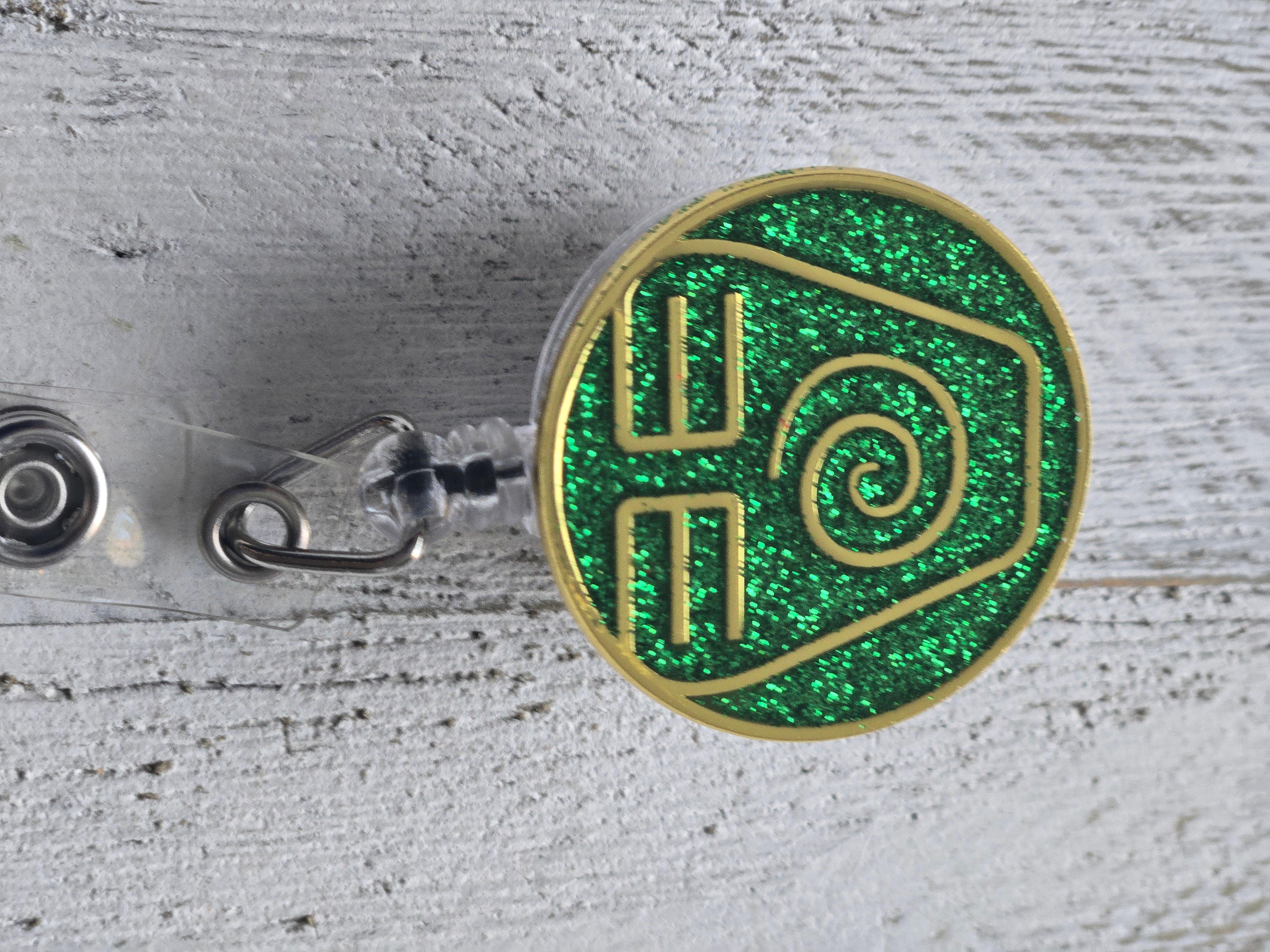 Avatar Earth Kingdom Badge Reel – Retractable Work ID Holder